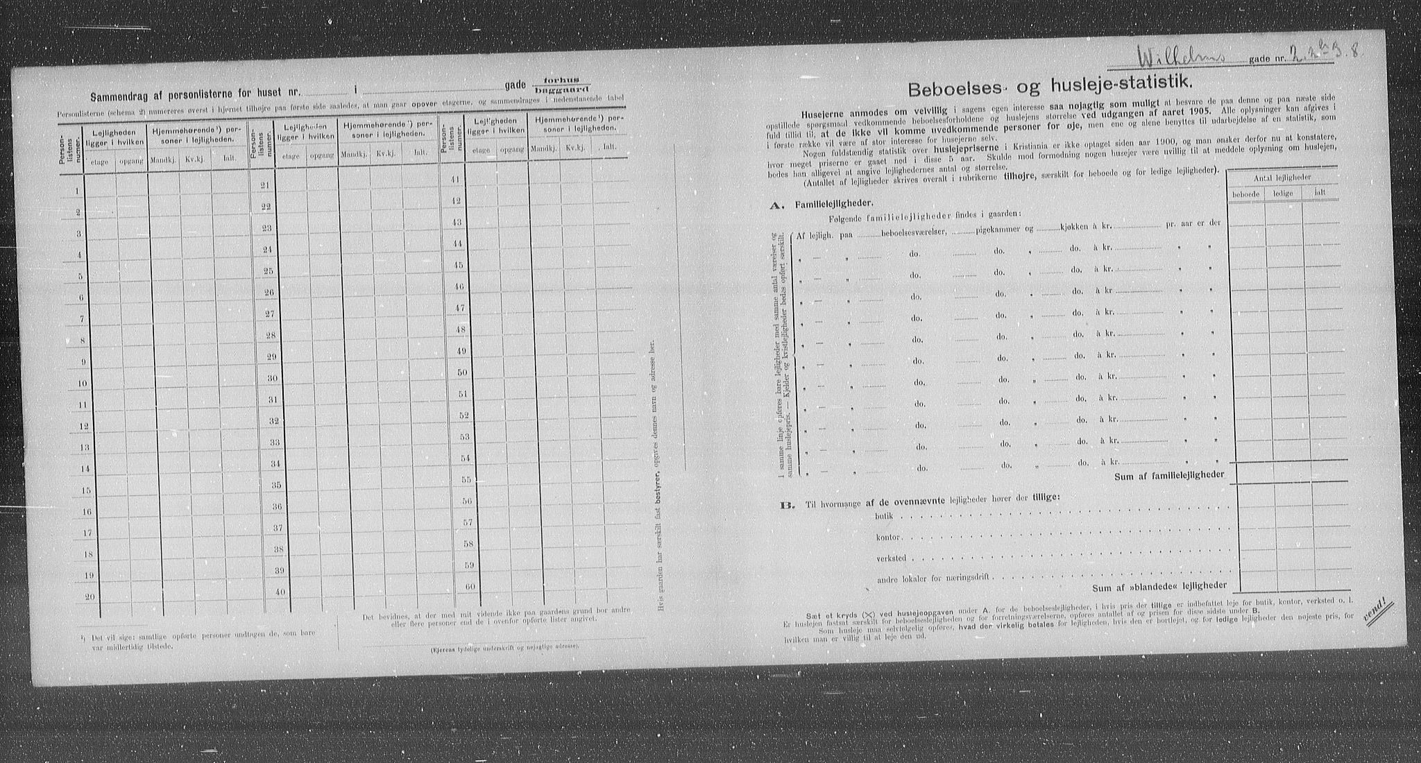 OBA, Municipal Census 1905 for Kristiania, 1905, p. 67424