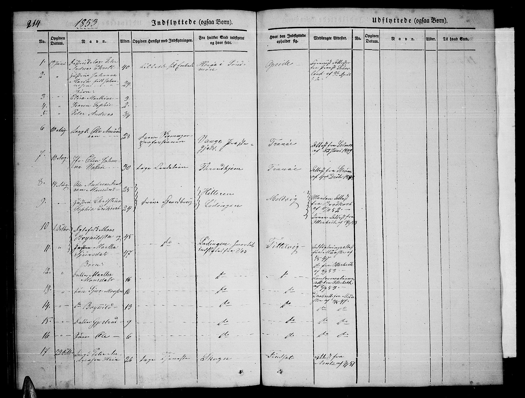 Ministerialprotokoller, klokkerbøker og fødselsregistre - Nordland, SAT/A-1459/859/L0856: Parish register (copy) no. 859C02, 1843-1854, p. 214