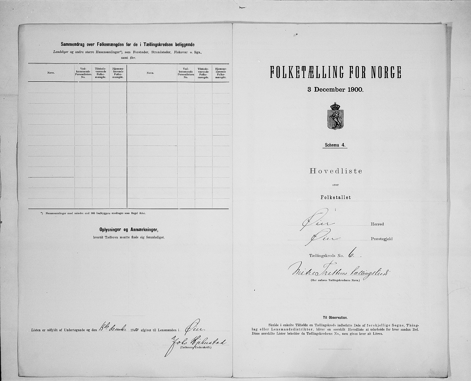 SAH, 1900 census for Øyer, 1900, p. 25