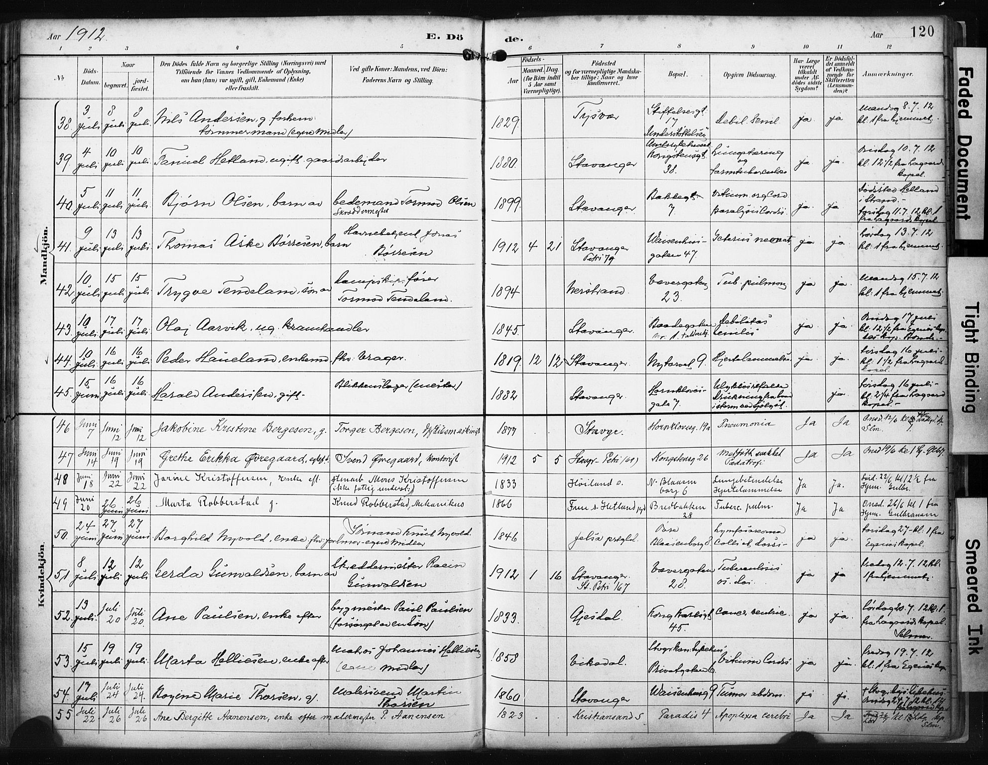 St. Petri sokneprestkontor, SAST/A-101813/001/30/30BA/L0022: Parish register (official) no. A 22, 1895-1919, p. 120