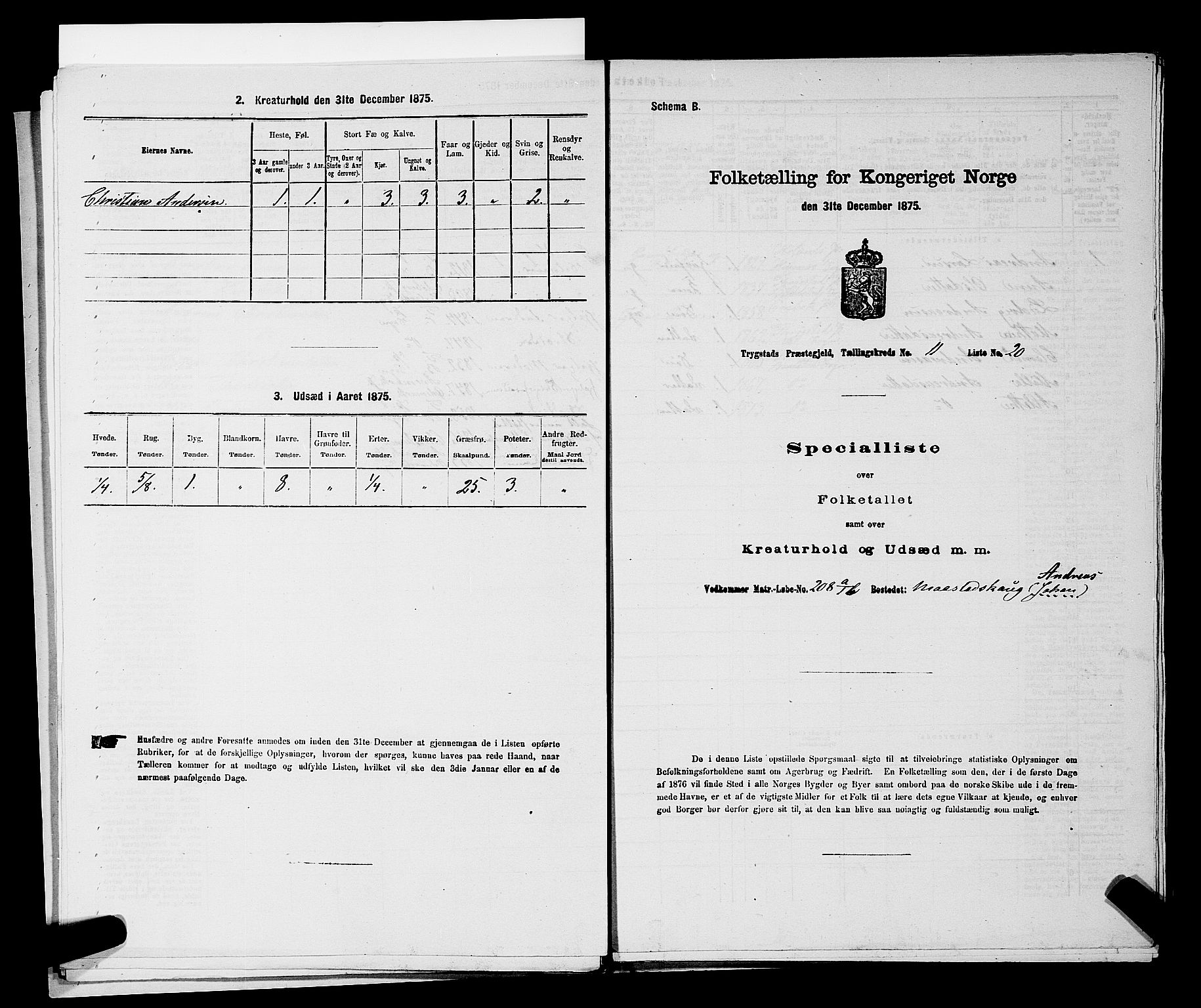 RA, 1875 census for 0122P Trøgstad, 1875, p. 1237