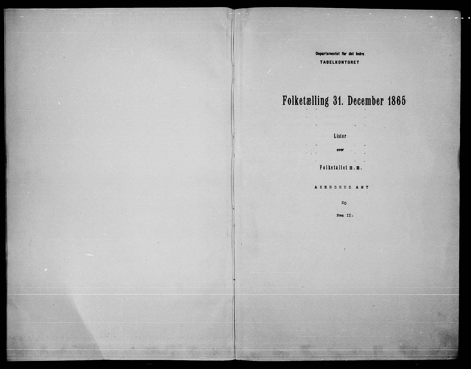 RA, 1865 census for Nes, 1865, p. 199