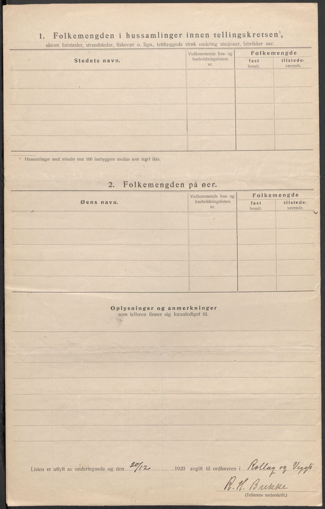 SAKO, 1920 census for Rollag, 1920, p. 36