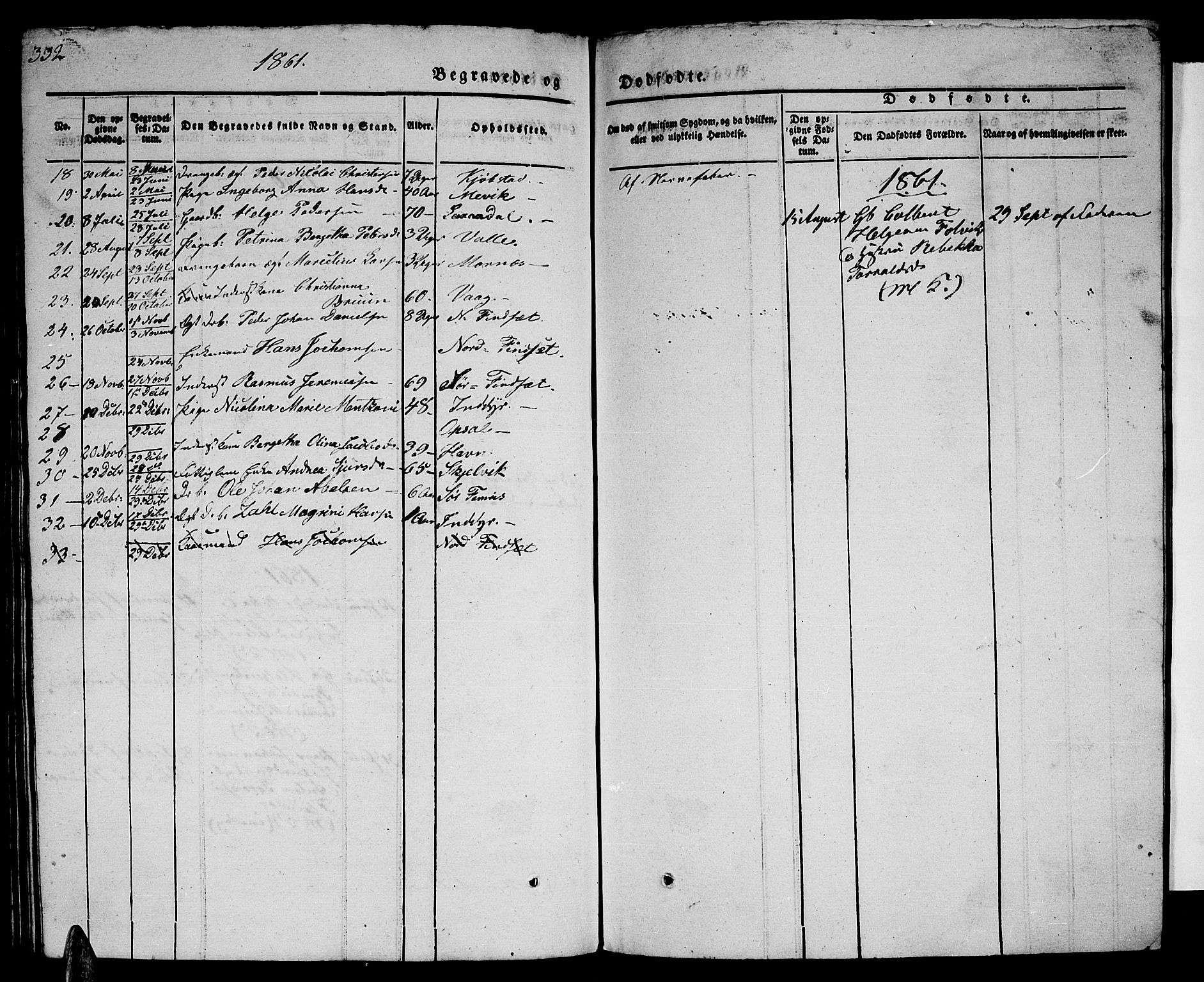 Ministerialprotokoller, klokkerbøker og fødselsregistre - Nordland, AV/SAT-A-1459/805/L0106: Parish register (copy) no. 805C02, 1841-1861, p. 332