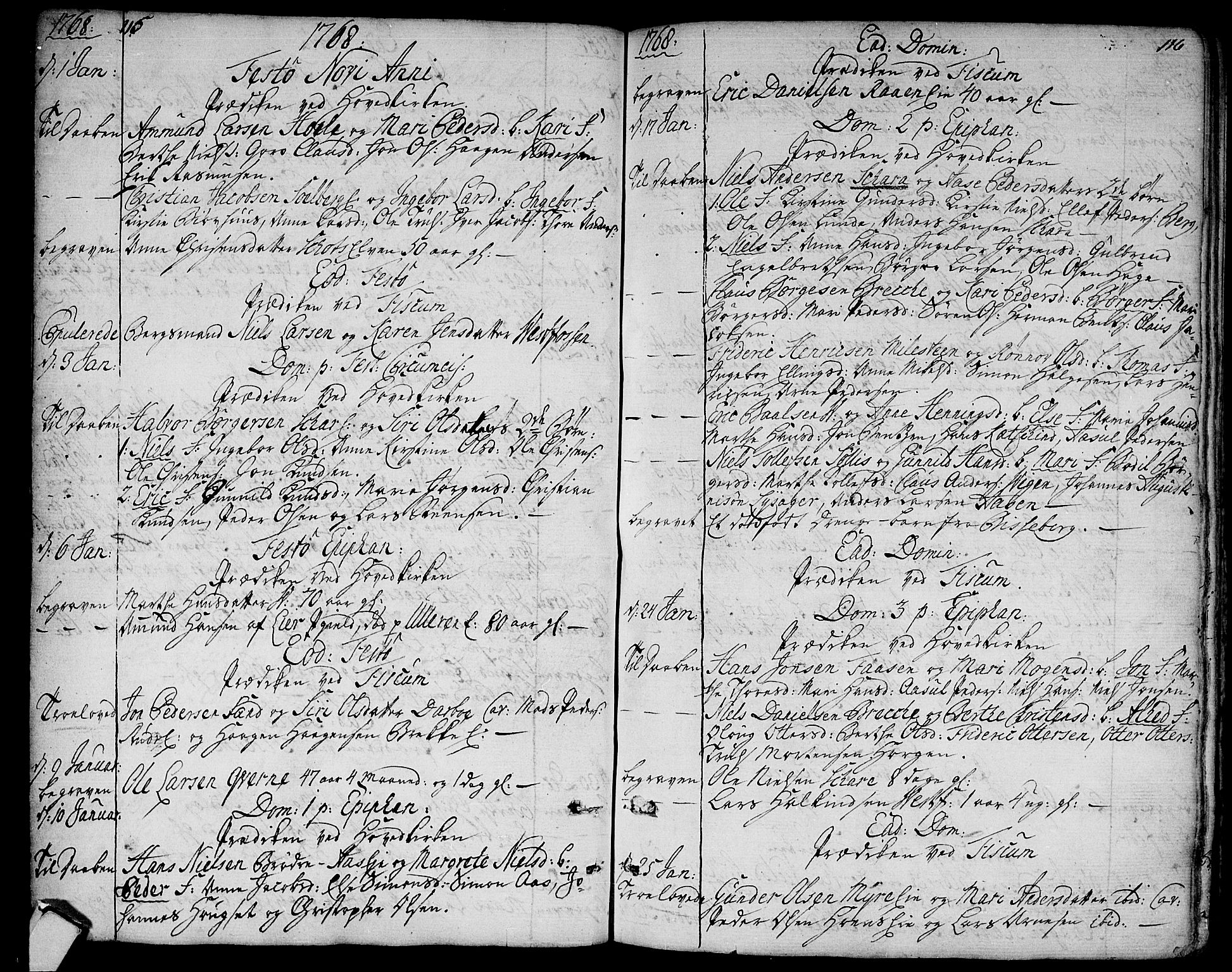 Eiker kirkebøker, SAKO/A-4/F/Fa/L0008: Parish register (official) no. I 8, 1764-1788, p. 115-116