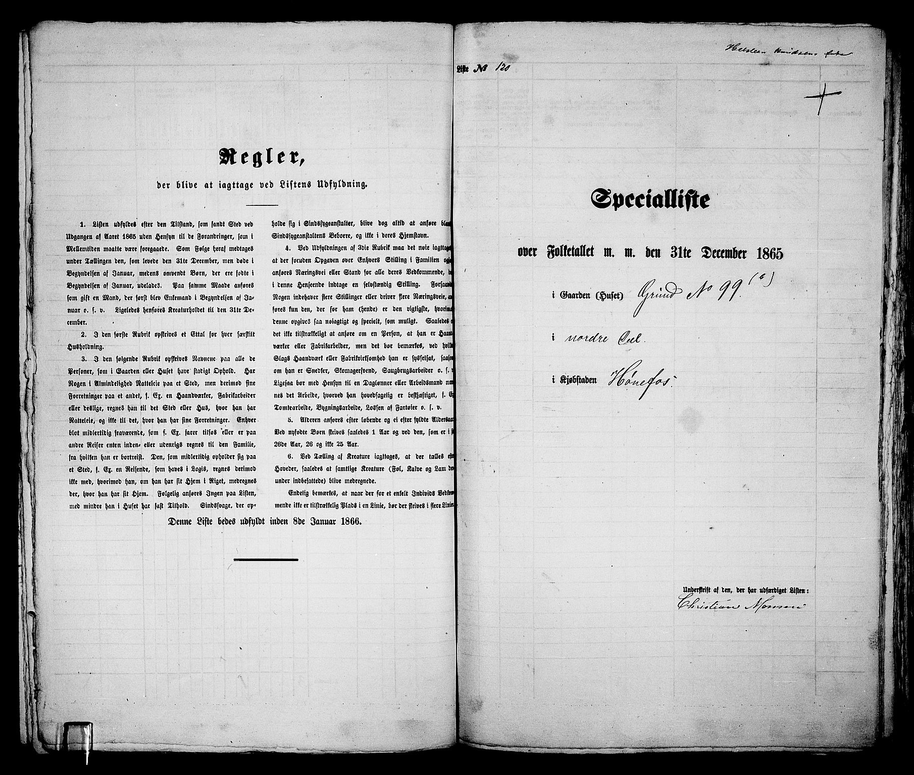 RA, 1865 census for Norderhov/Hønefoss, 1865, p. 234