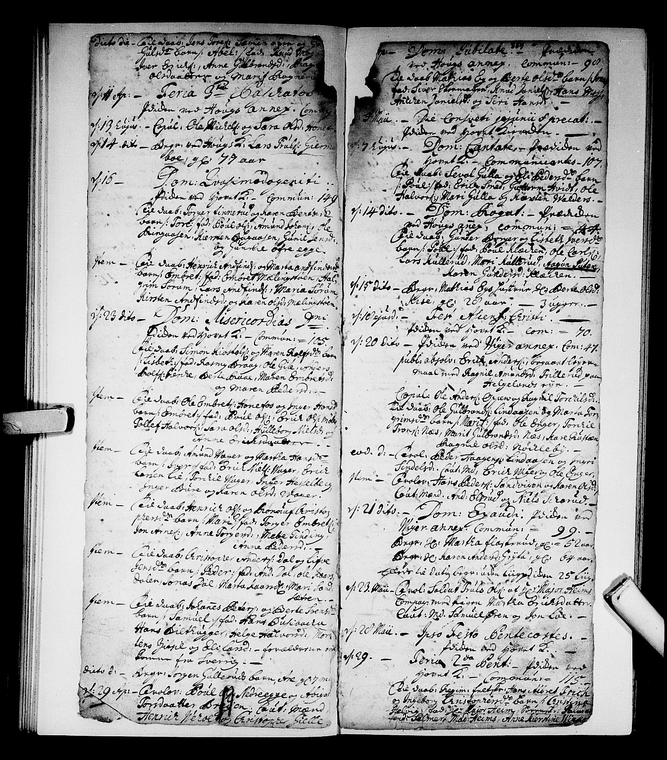 Norderhov kirkebøker, AV/SAKO-A-237/F/Fa/L0002b: Parish register (official) no. 2B, 1726-1739, p. 358-359