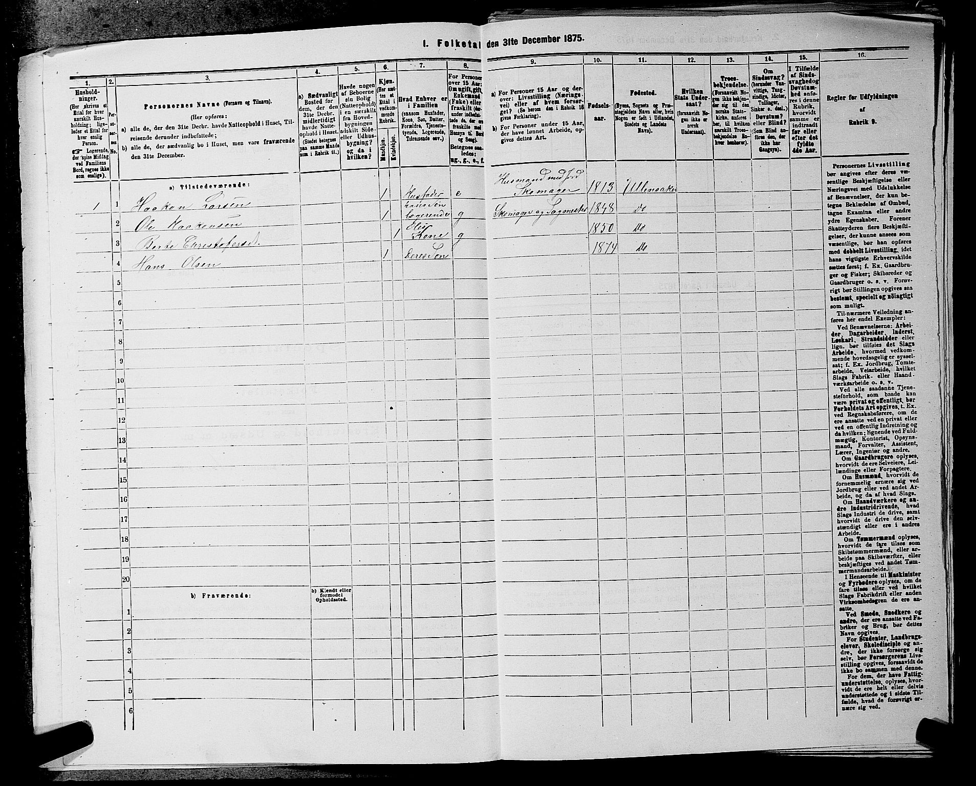 RA, 1875 census for 0235P Ullensaker, 1875, p. 765