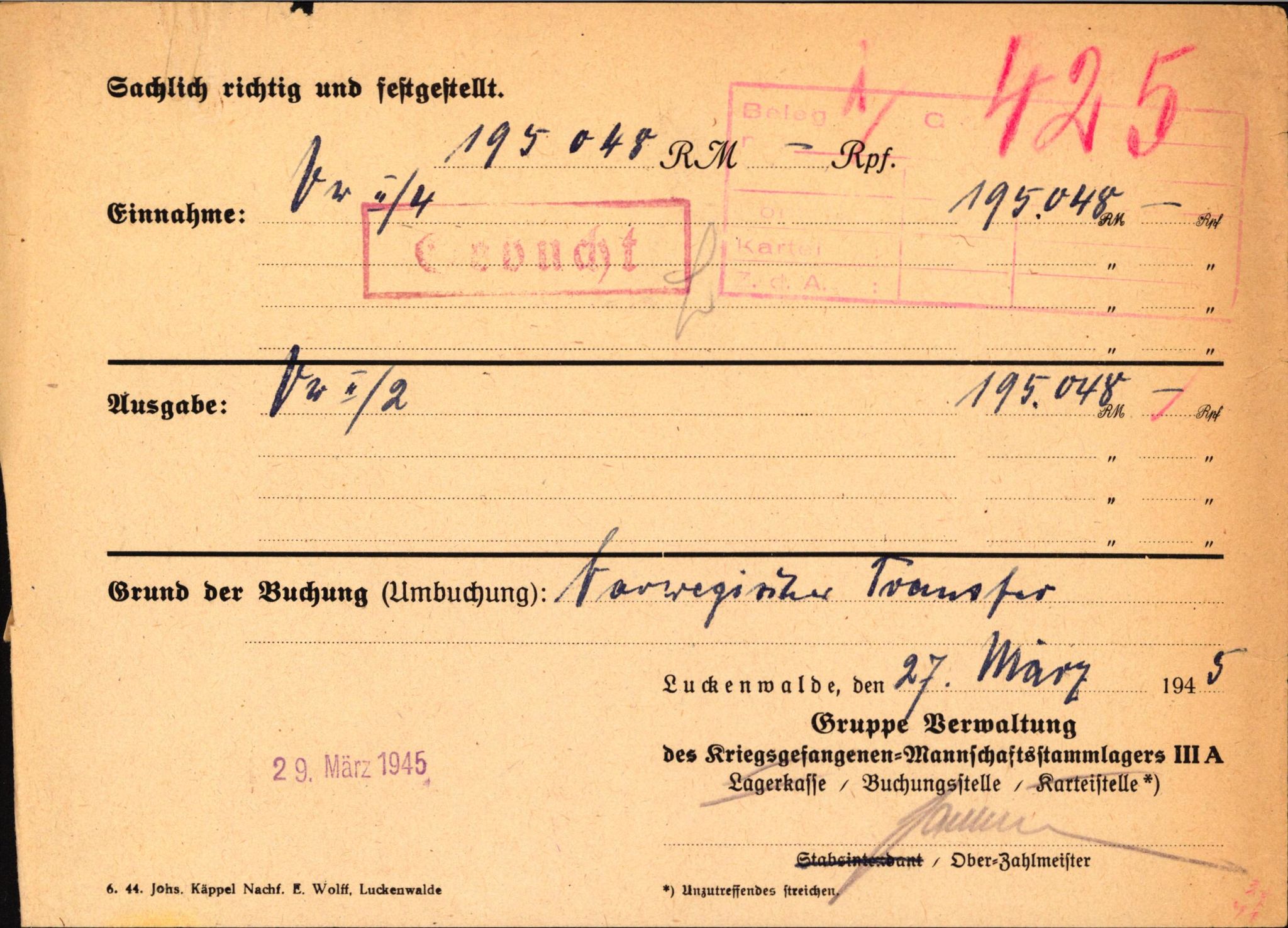 Forsvaret, Forsvarets krigshistoriske avdeling, AV/RA-RAFA-2017/Y/Yf/L0202: II-C-11-2103-2104  -  Norske offiserer i krigsfangenskap, 1940-1945, p. 154