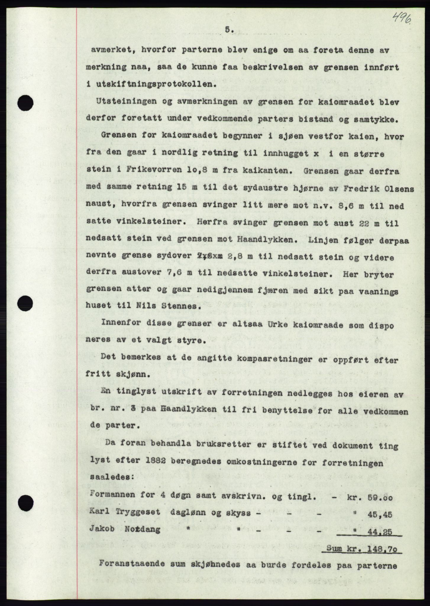 Søre Sunnmøre sorenskriveri, AV/SAT-A-4122/1/2/2C/L0070: Mortgage book no. 64, 1940-1941, Diary no: : 39/1941