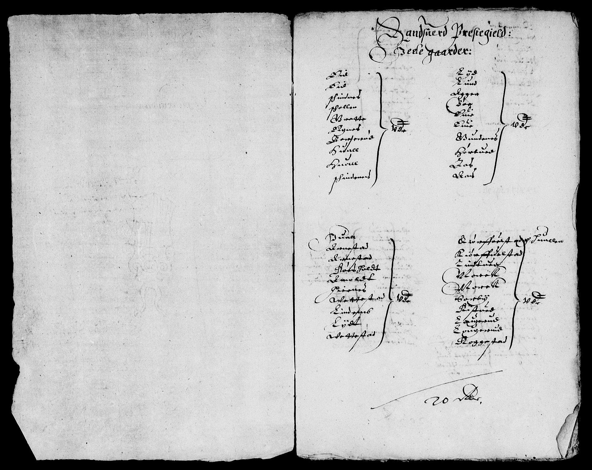 Rentekammeret inntil 1814, Reviderte regnskaper, Lensregnskaper, AV/RA-EA-5023/R/Rb/Rbn/L0001: Numedal og Sandsvær len, 1628-1638