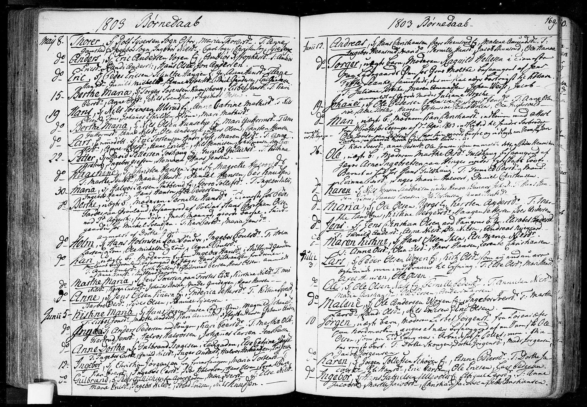 Aker prestekontor kirkebøker, AV/SAO-A-10861/F/L0010: Parish register (official) no. 10, 1786-1809, p. 169
