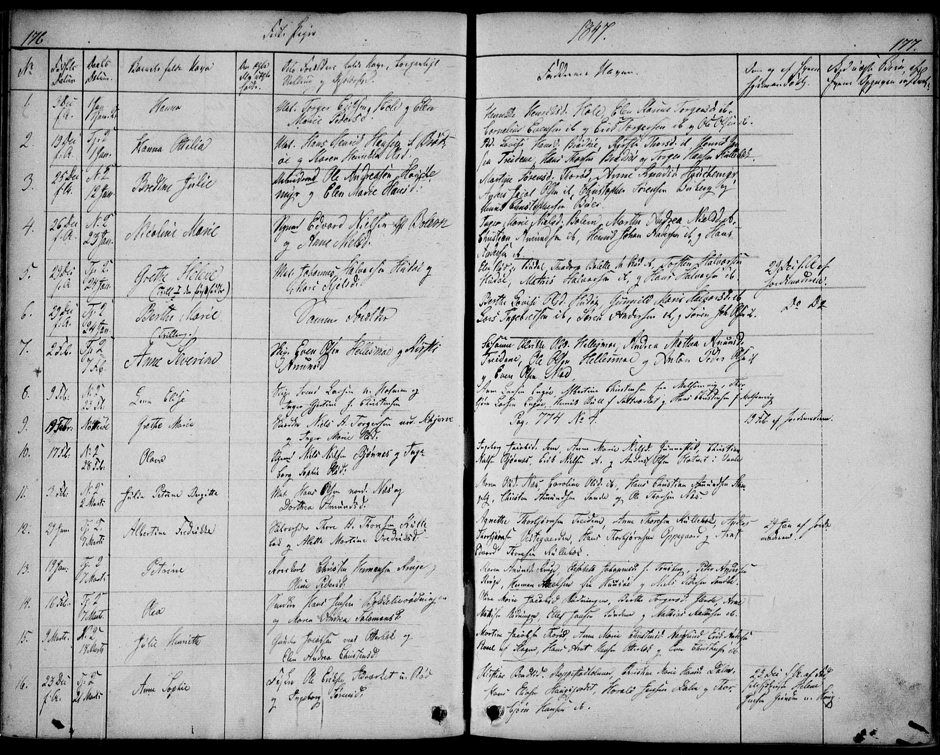 Nøtterøy kirkebøker, AV/SAKO-A-354/F/Fa/L0005: Parish register (official) no. I 5, 1839-1852, p. 176-177