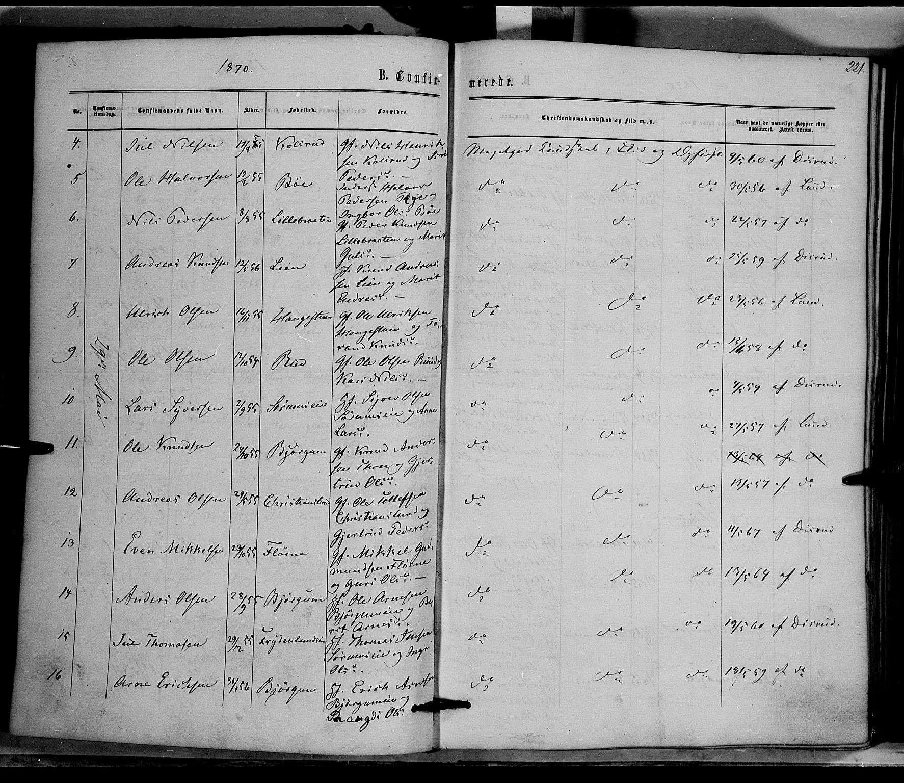 Nord-Aurdal prestekontor, AV/SAH-PREST-132/H/Ha/Haa/L0008: Parish register (official) no. 8, 1863-1875, p. 221