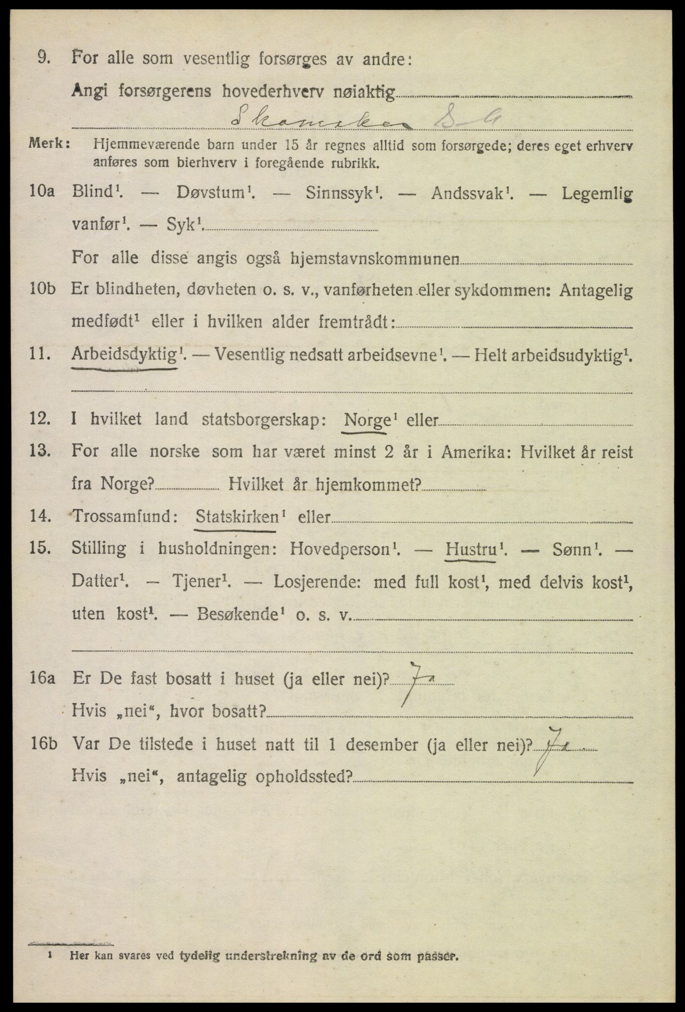 SAH, 1920 census for Stor-Elvdal, 1920, p. 2689