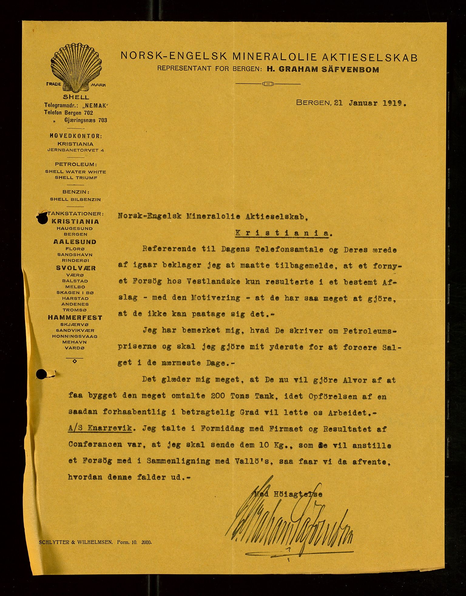 Pa 1521 - A/S Norske Shell, AV/SAST-A-101915/E/Ea/Eaa/L0007: Sjefskorrespondanse, 1919, p. 618