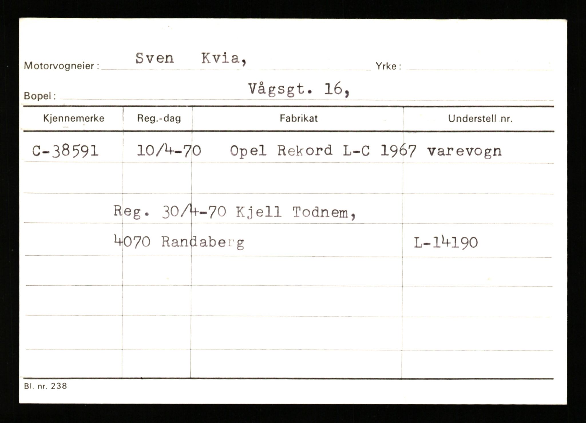 Stavanger trafikkstasjon, SAST/A-101942/0/G/L0006: Registreringsnummer: 34250 - 49007, 1930-1971, p. 1163