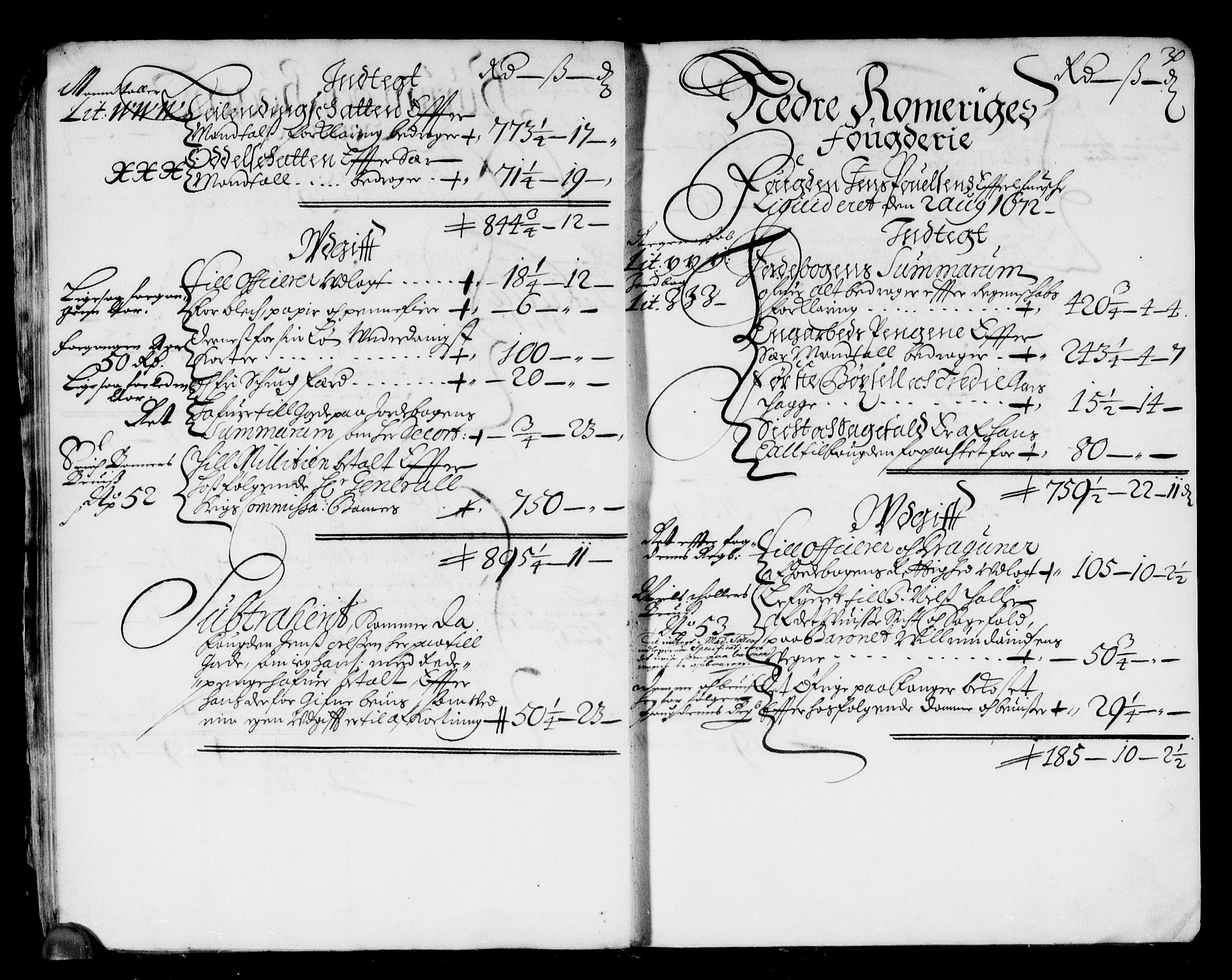Rentekammeret inntil 1814, Reviderte regnskaper, Stiftamtstueregnskaper, Landkommissariatet på Akershus og Akershus stiftamt, AV/RA-EA-5869/R/Rb/L0075: Akershus stiftamt, 1671