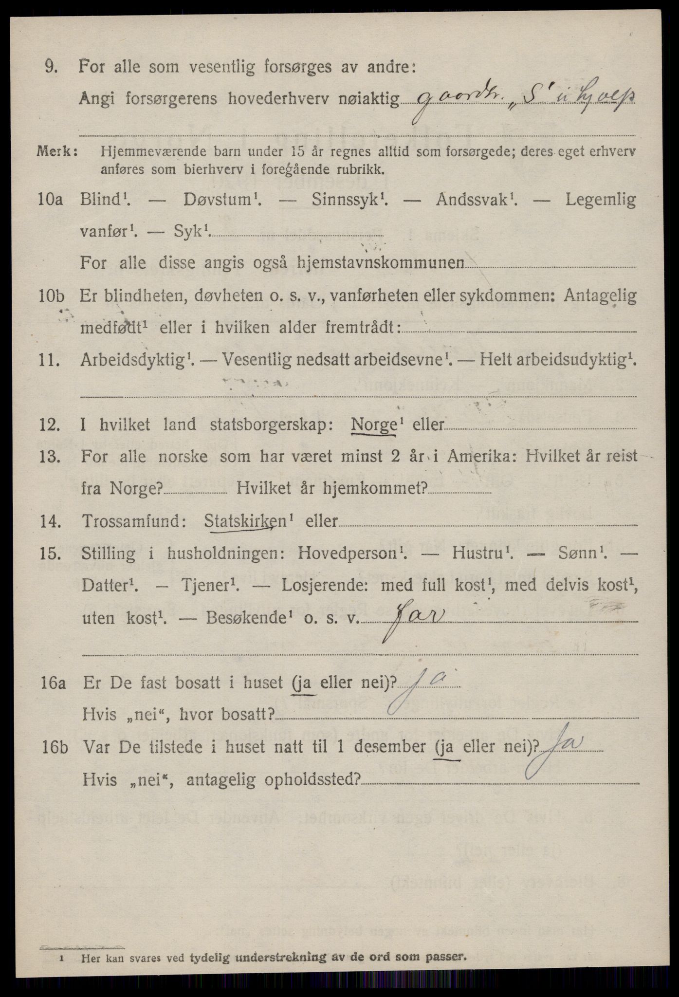 SAT, 1920 census for Bolsøy, 1920, p. 8976