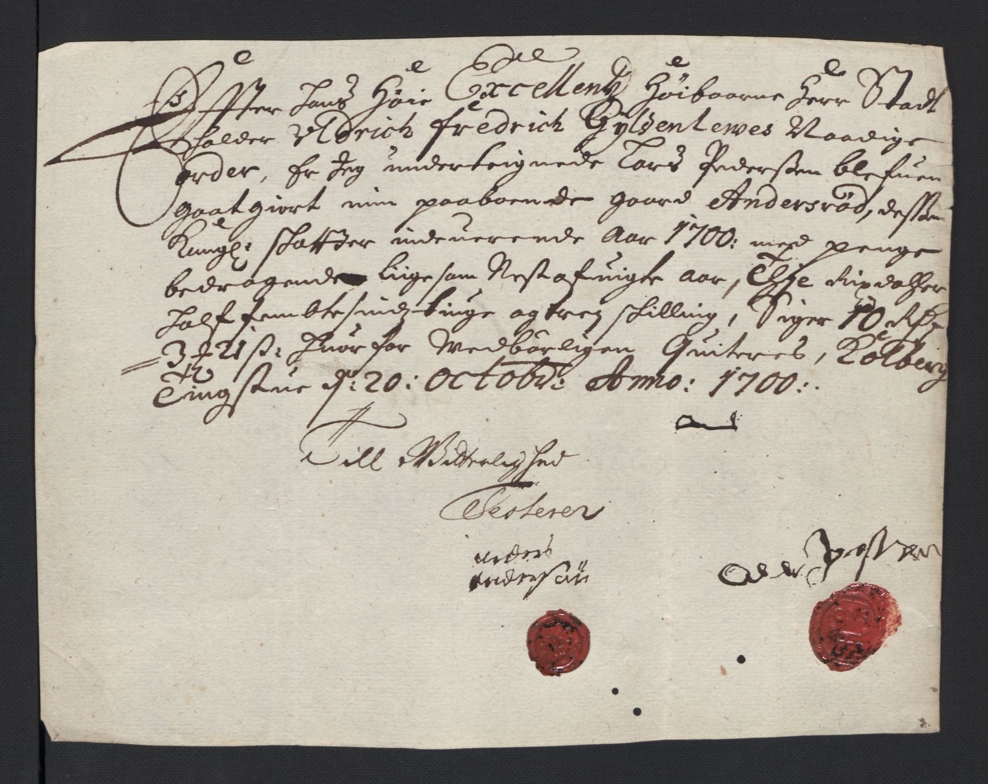 Rentekammeret inntil 1814, Reviderte regnskaper, Fogderegnskap, AV/RA-EA-4092/R04/L0129: Fogderegnskap Moss, Onsøy, Tune, Veme og Åbygge, 1700, p. 470