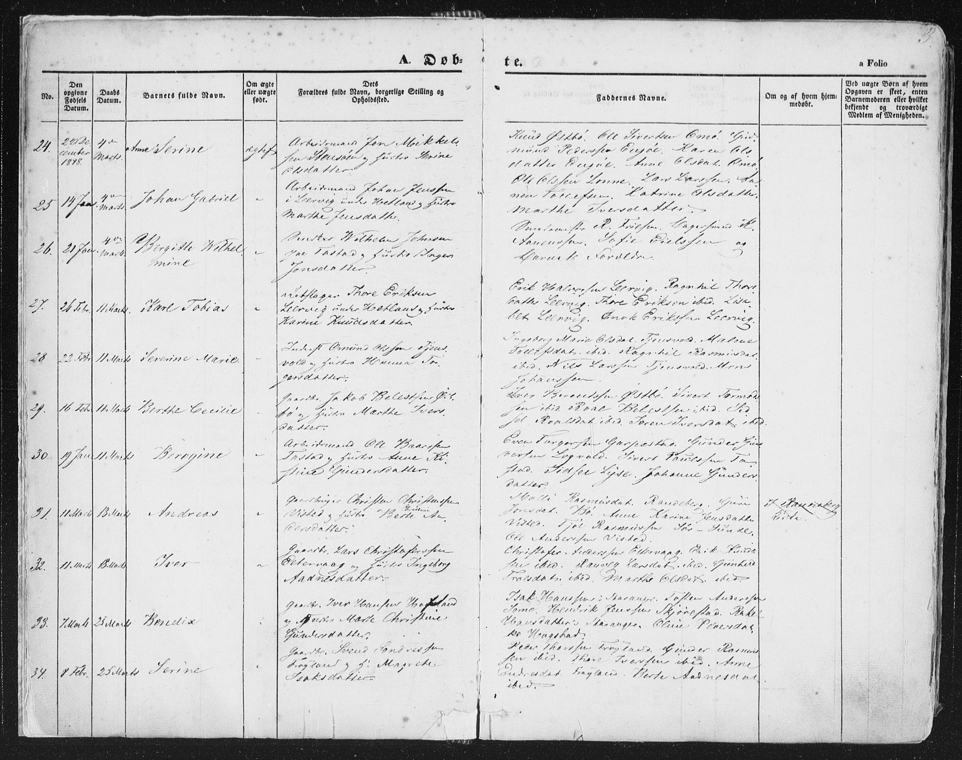 Hetland sokneprestkontor, AV/SAST-A-101826/30/30BA/L0002: Parish register (official) no. A 2, 1849-1869, p. 3