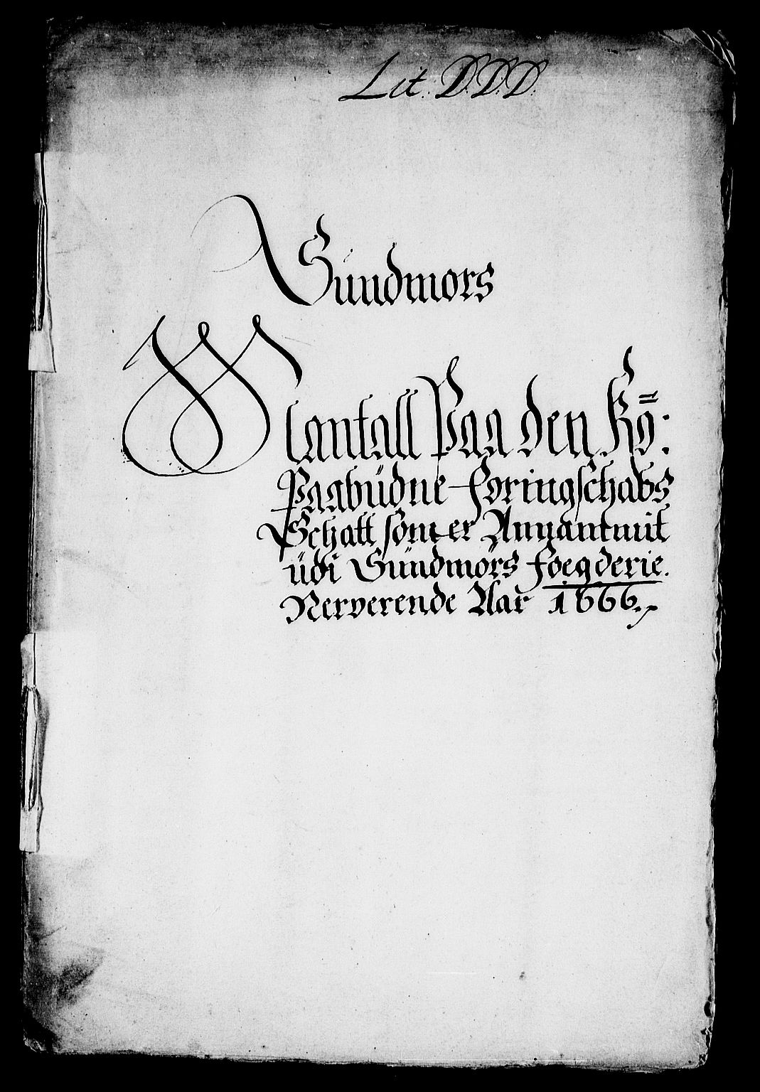 Rentekammeret inntil 1814, Reviderte regnskaper, Stiftamtstueregnskaper, Bergen stiftamt, AV/RA-EA-6043/R/Rc/L0022: Bergen stiftamt, 1666