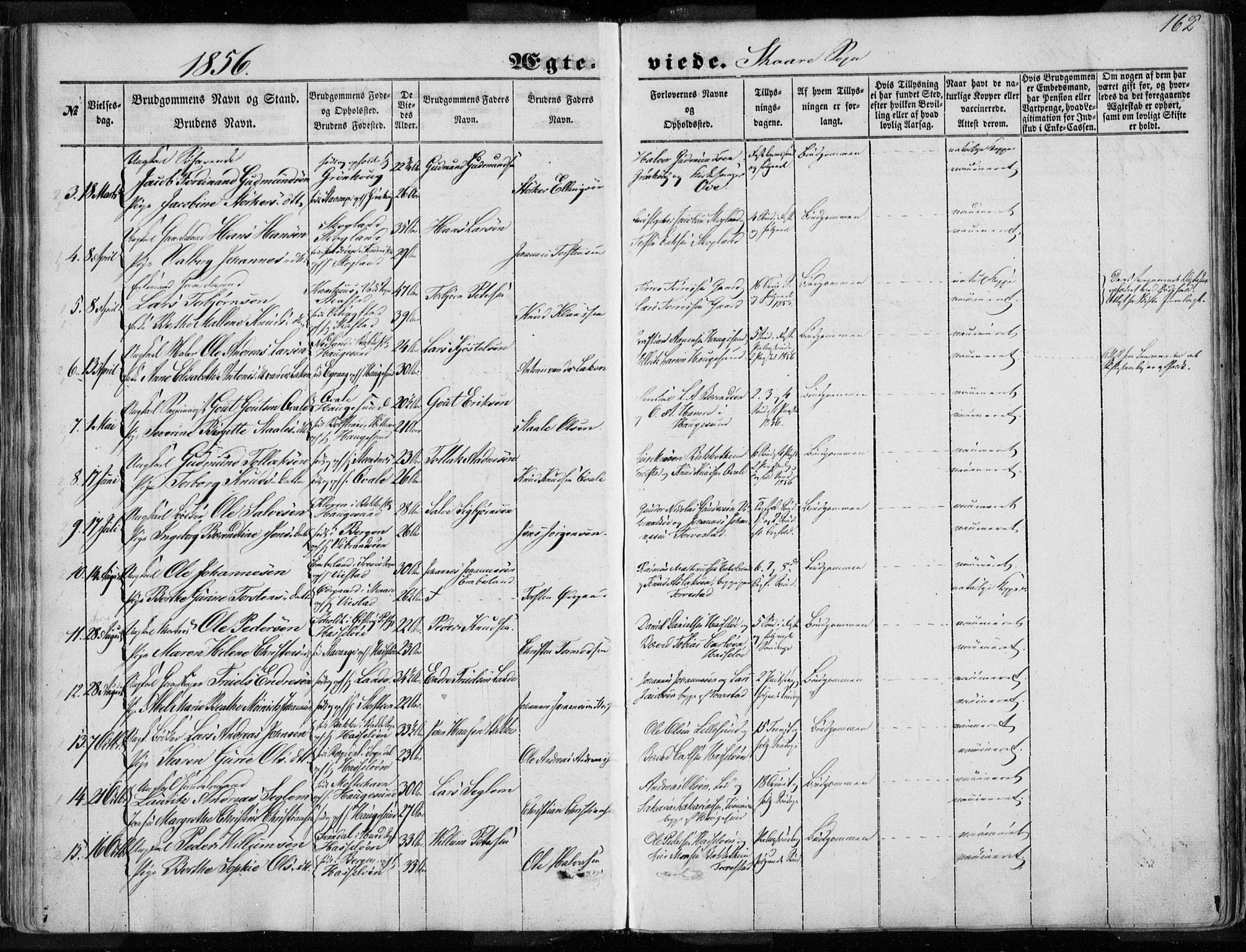 Torvastad sokneprestkontor, AV/SAST-A -101857/H/Ha/Haa/L0009: Parish register (official) no. A 9, 1847-1856, p. 162