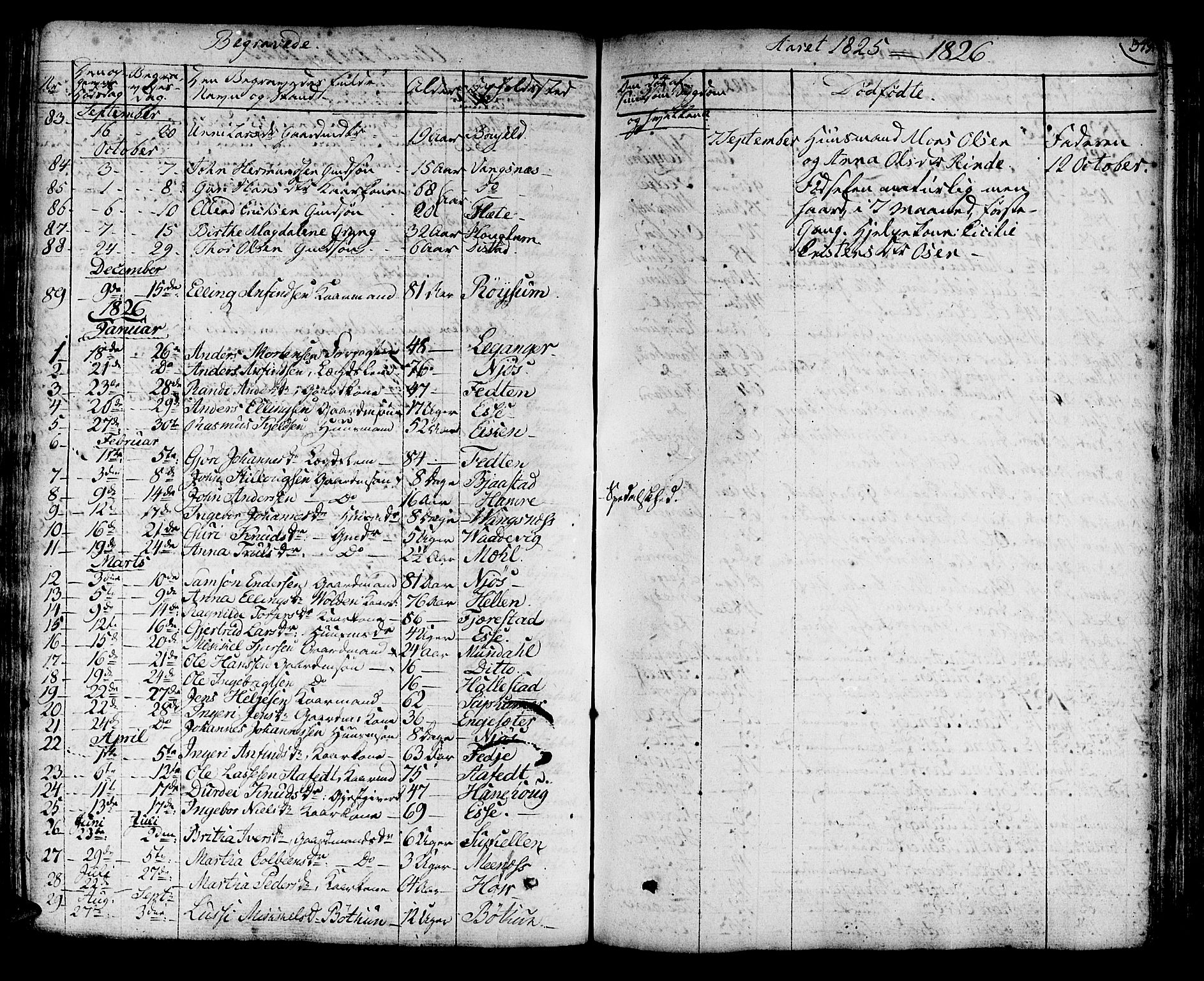 Leikanger sokneprestembete, SAB/A-81001: Parish register (official) no. A 6, 1810-1838, p. 349