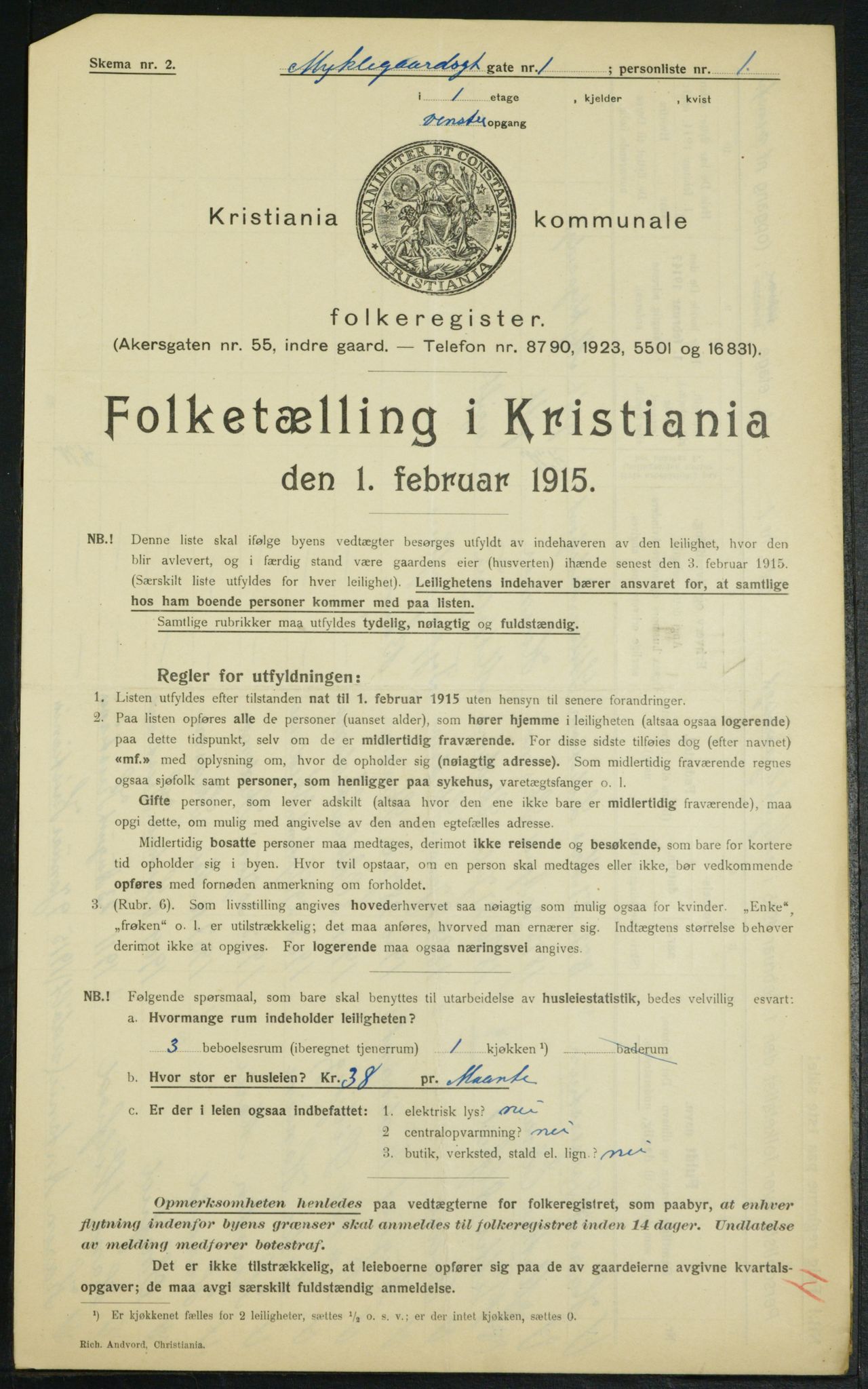 OBA, Municipal Census 1915 for Kristiania, 1915, p. 67651