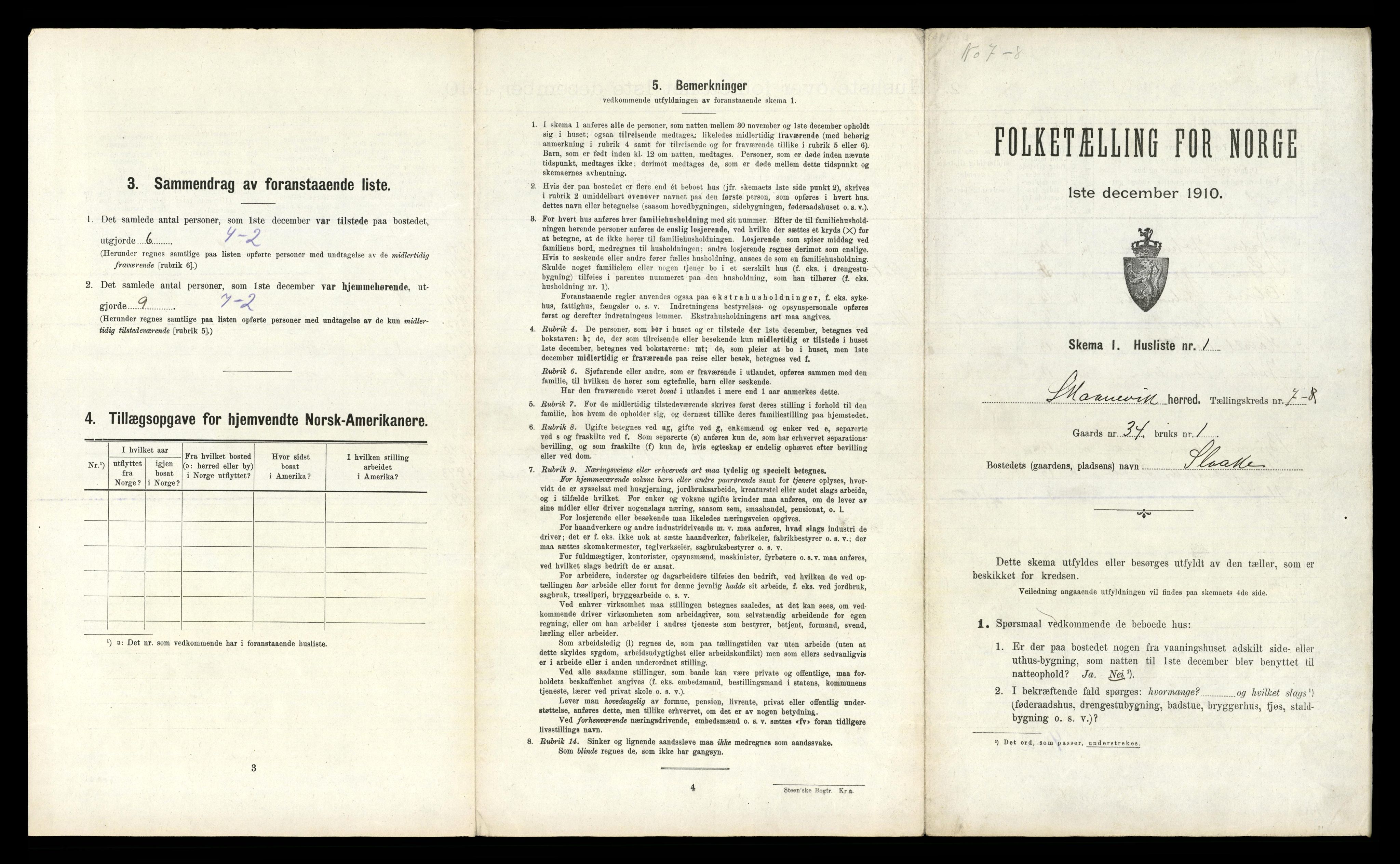 RA, 1910 census for Skånevik, 1910, p. 365