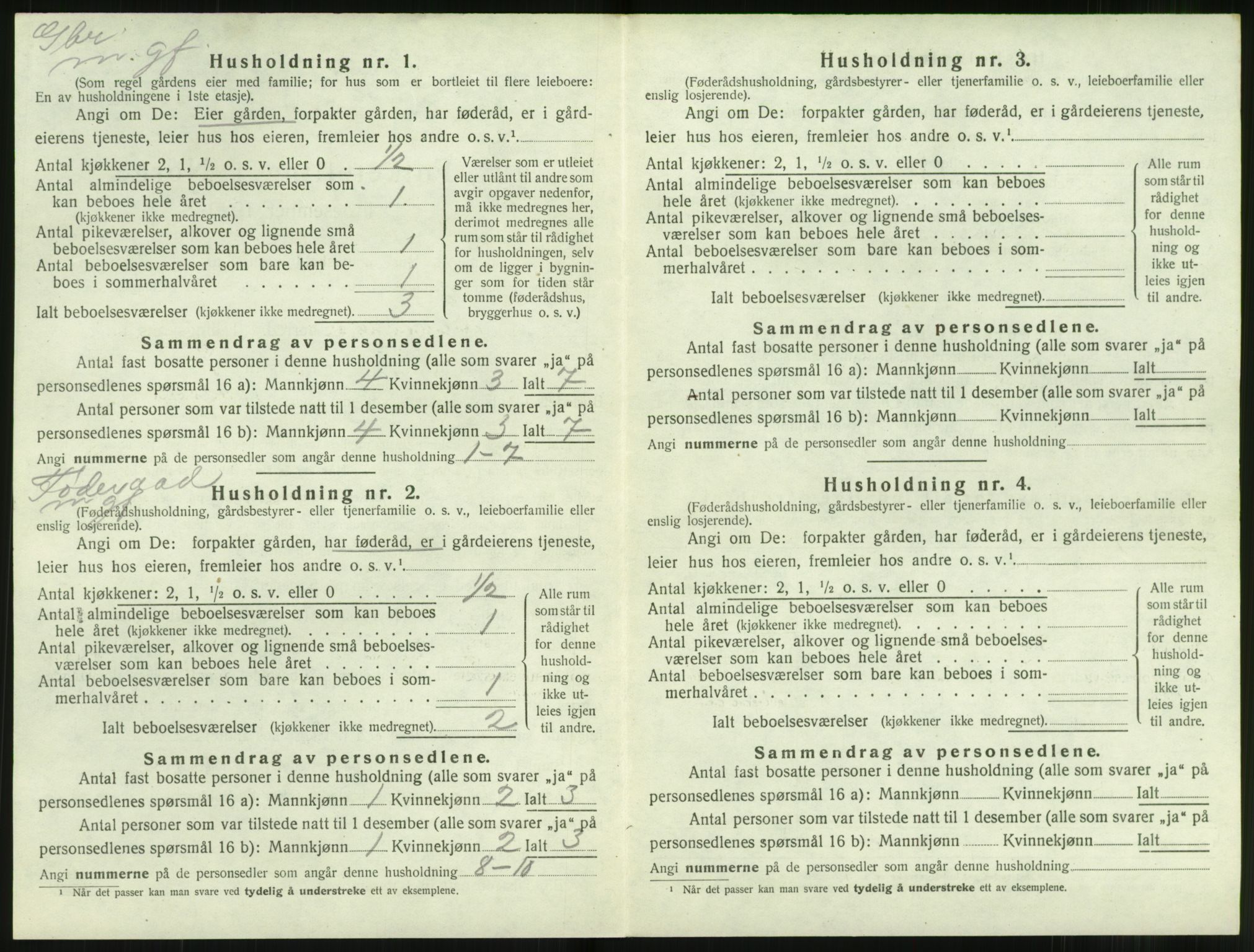 SAT, 1920 census for Stranda, 1920, p. 78