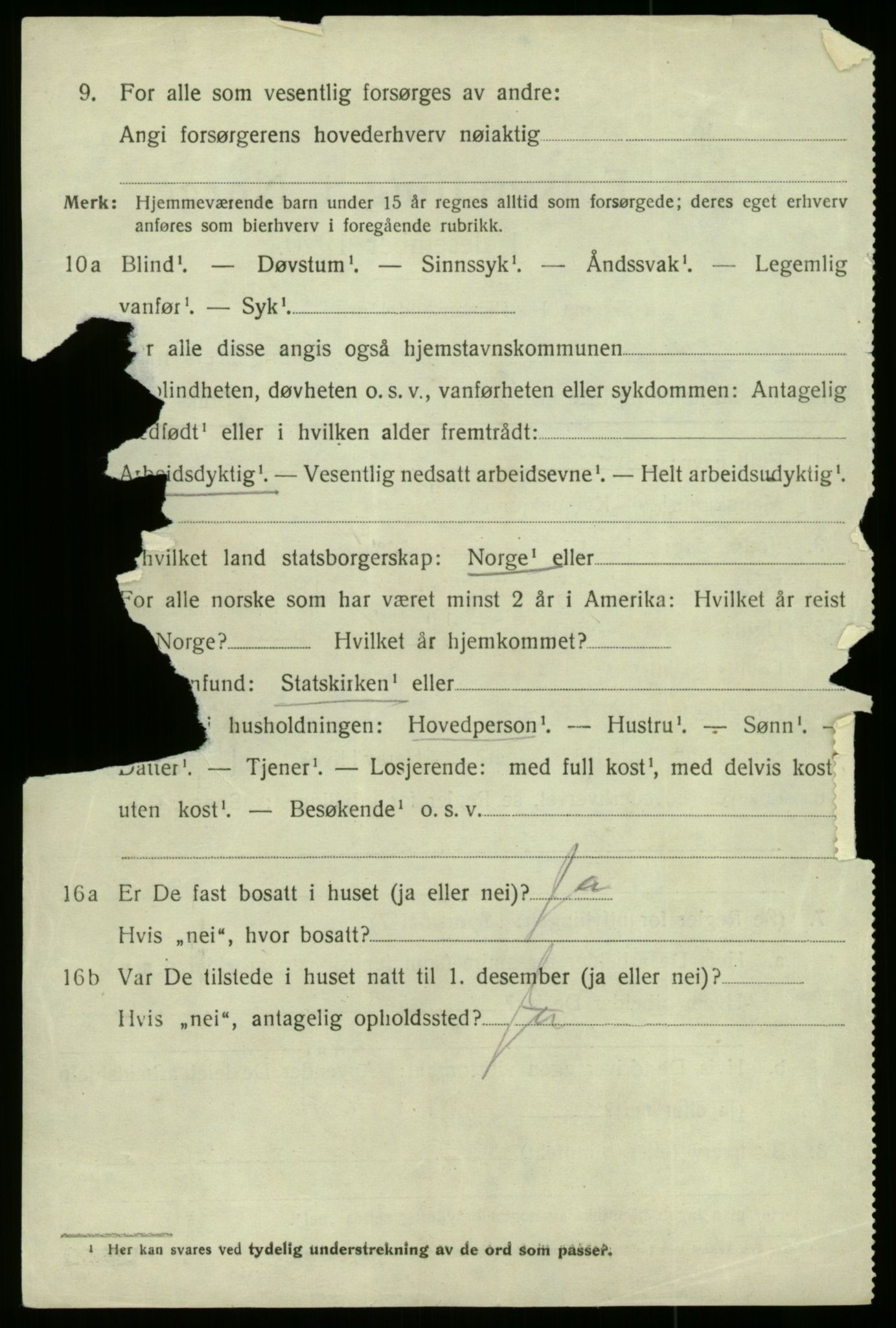 SAB, 1920 census for Kyrkjebø, 1920, p. 5446