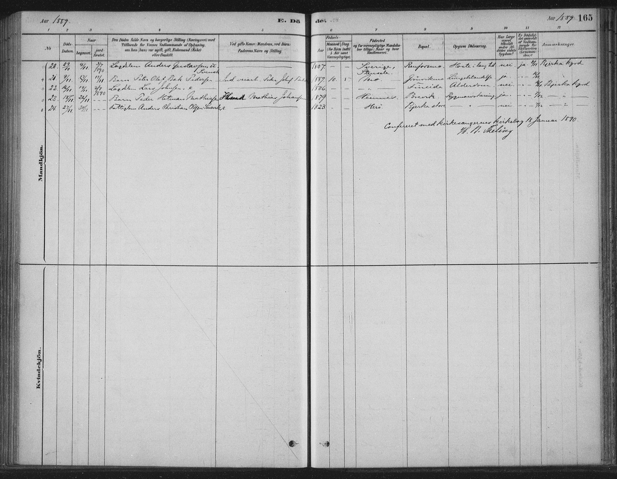 Ministerialprotokoller, klokkerbøker og fødselsregistre - Nordland, AV/SAT-A-1459/825/L0361: Parish register (official) no. 825A15, 1878-1893, p. 165