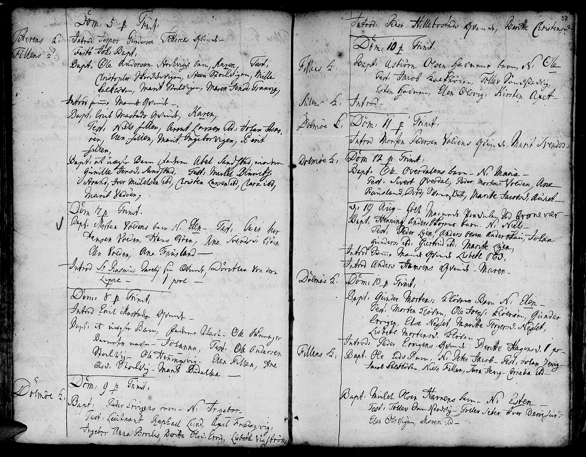 Ministerialprotokoller, klokkerbøker og fødselsregistre - Sør-Trøndelag, AV/SAT-A-1456/634/L0525: Parish register (official) no. 634A01, 1736-1775, p. 37