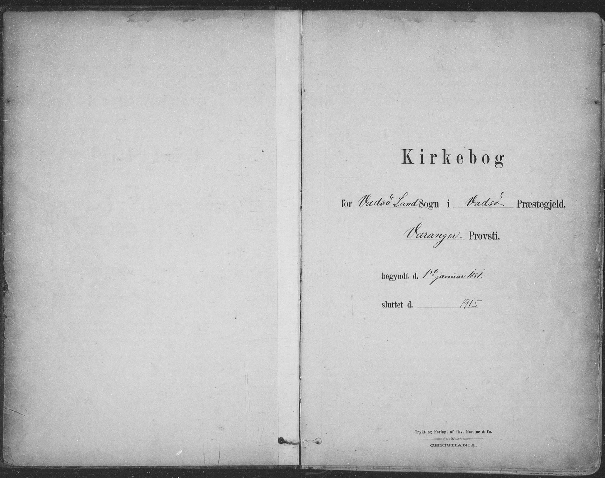 Vadsø sokneprestkontor, SATØ/S-1325/H/Ha/L0009kirke: Parish register (official) no. 9, 1881-1917
