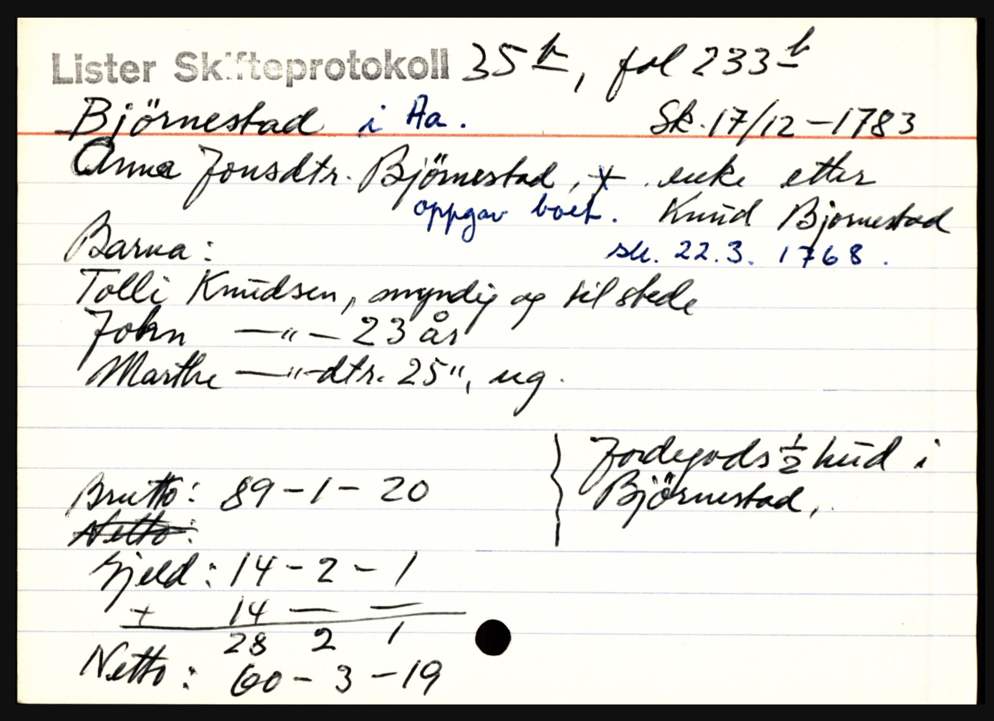 Lister sorenskriveri, AV/SAK-1221-0003/H, p. 2665