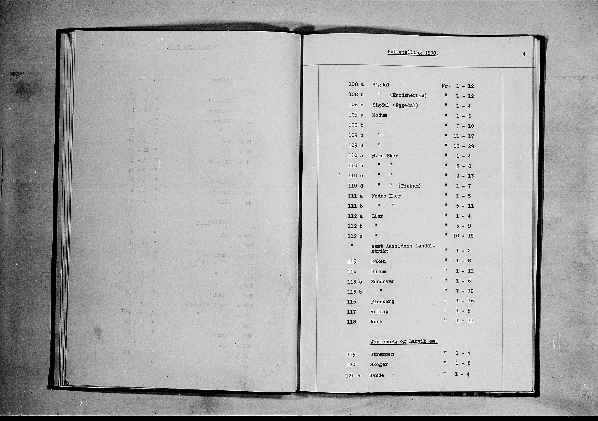 RA, 1900 census for Flesberg, 1900, p. 41