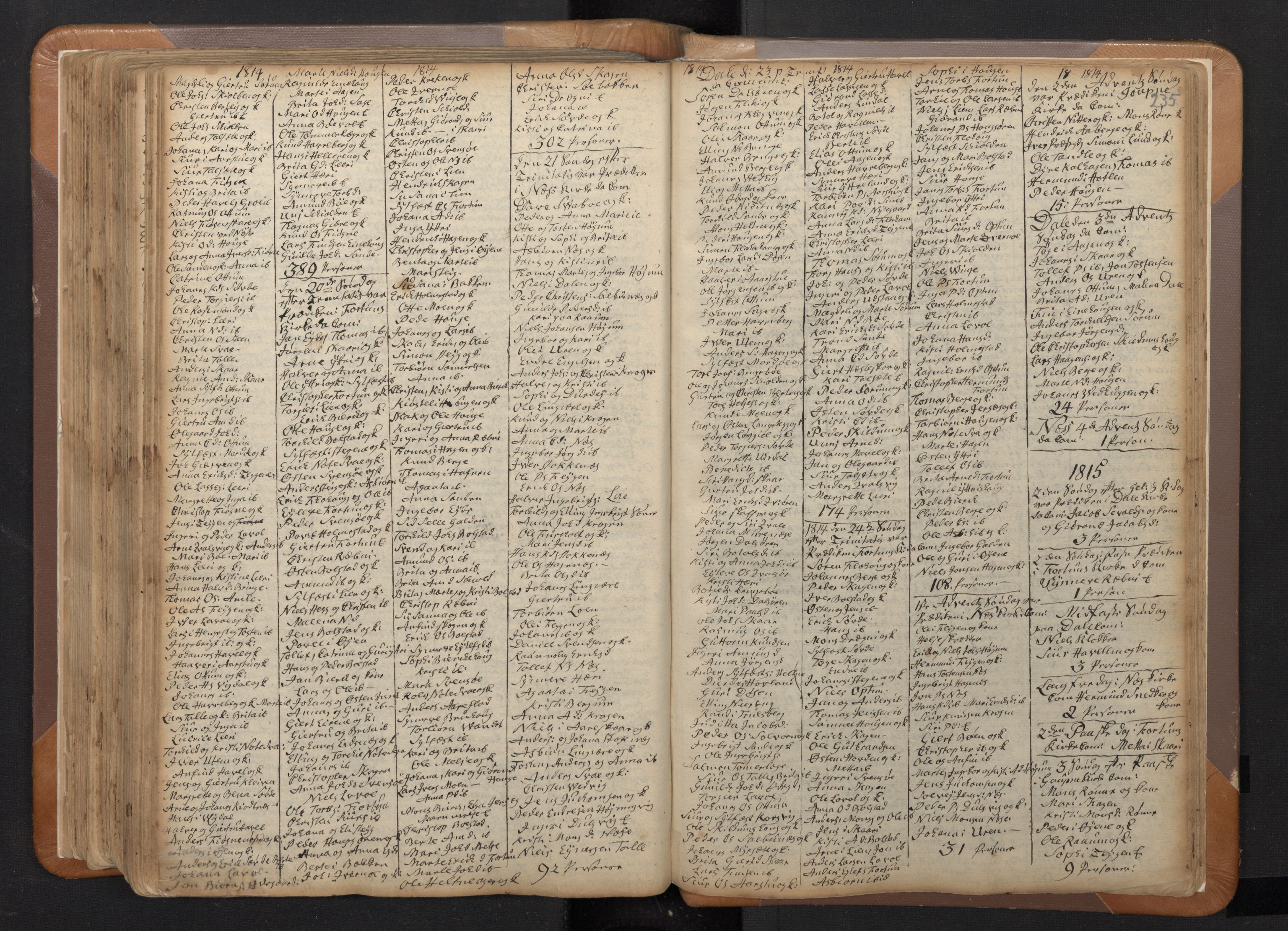 Luster sokneprestembete, SAB/A-81101/H/Haa/Haaa/L0002: Parish register (official) no. A 2, 1751-1796, p. 234b-235a