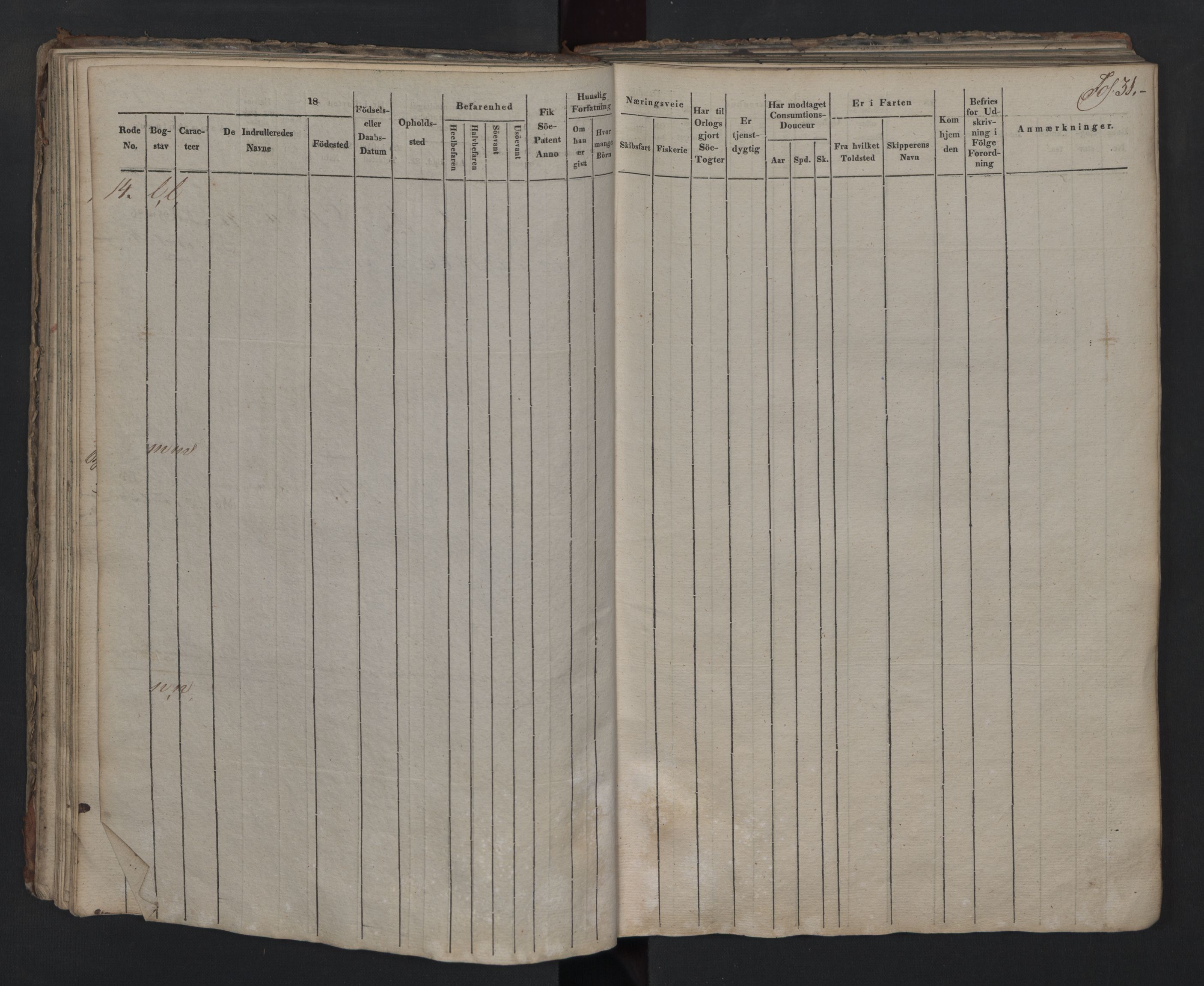 Tønsberg innrulleringskontor, AV/SAKO-A-786/F/Fa/L0001/0002: Hovedrulle / Hovedrulle, 1836, p. 31