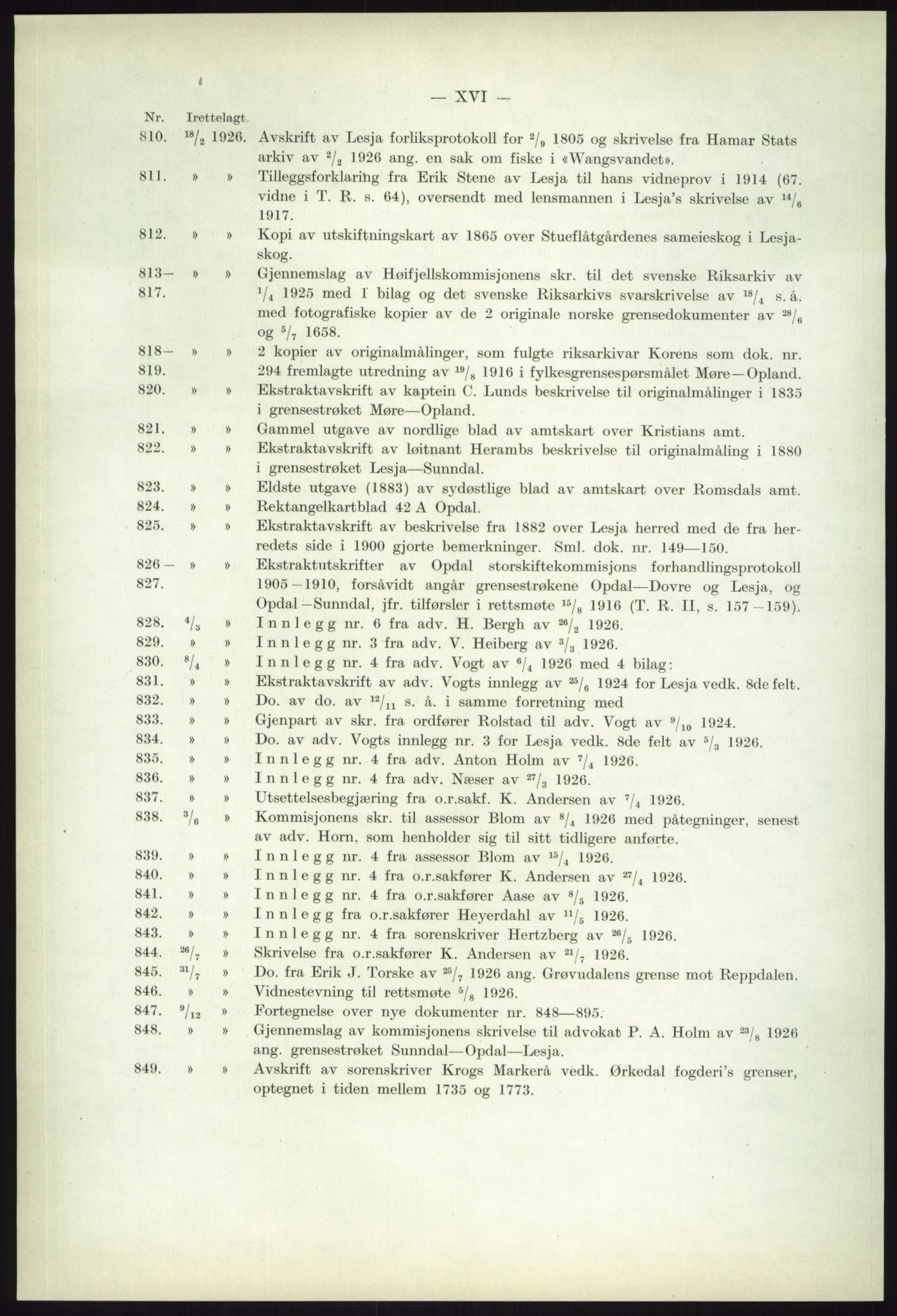 Høyfjellskommisjonen, AV/RA-S-1546/X/Xa/L0001: Nr. 1-33, 1909-1953, p. 2171