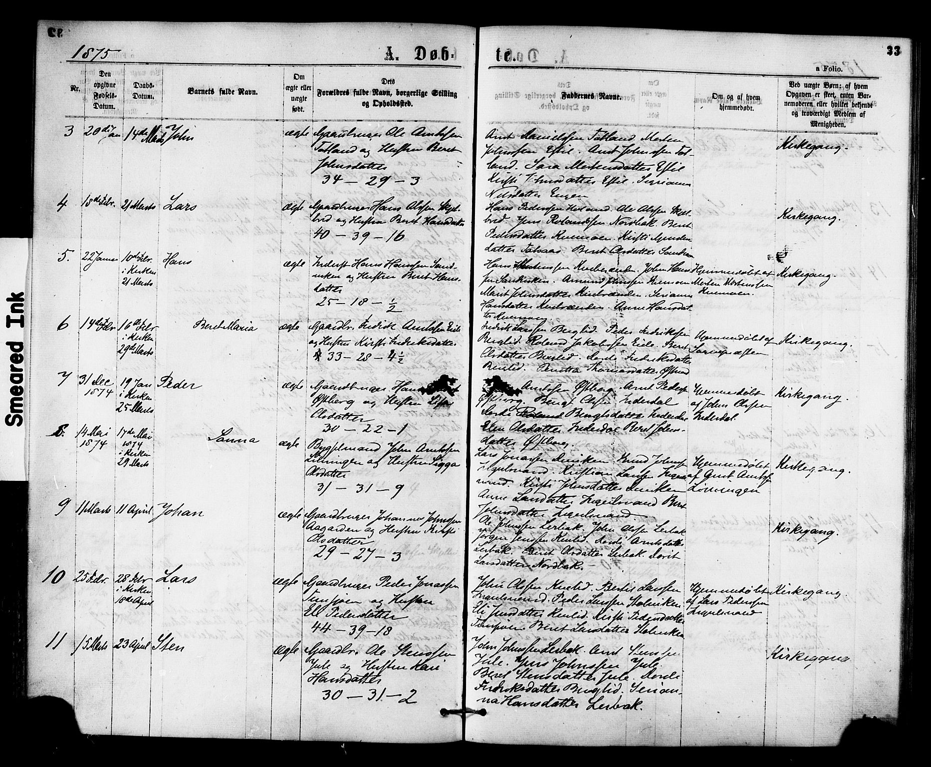 Ministerialprotokoller, klokkerbøker og fødselsregistre - Nord-Trøndelag, SAT/A-1458/755/L0493: Parish register (official) no. 755A02, 1865-1881, p. 33