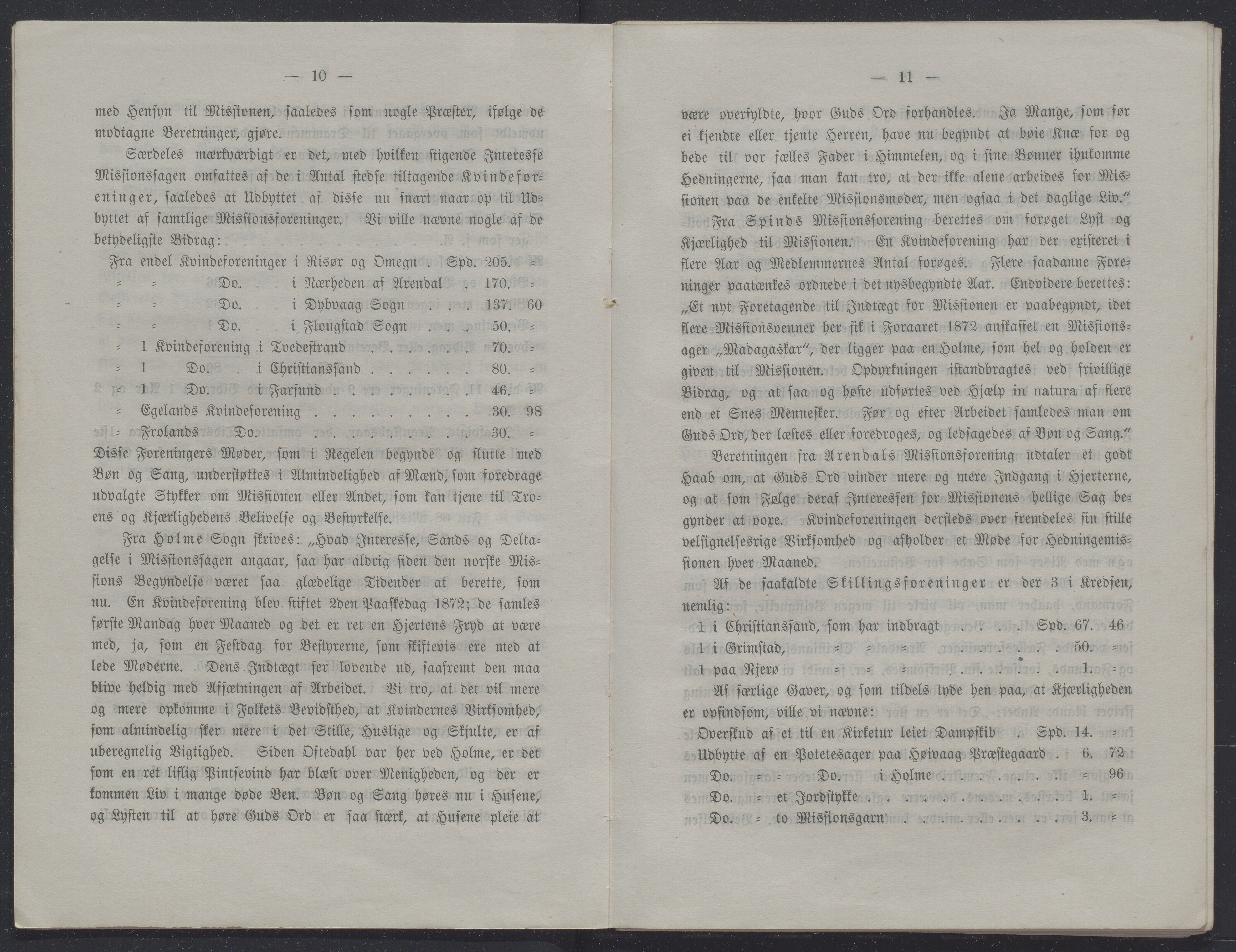 Det Norske Misjonsselskap - hovedadministrasjonen, VID/MA-A-1045/D/Db/Dba/L0338/0001: Beretninger, Bøker, Skrifter o.l   / Årsberetninger 31, 1873, p. 10-11