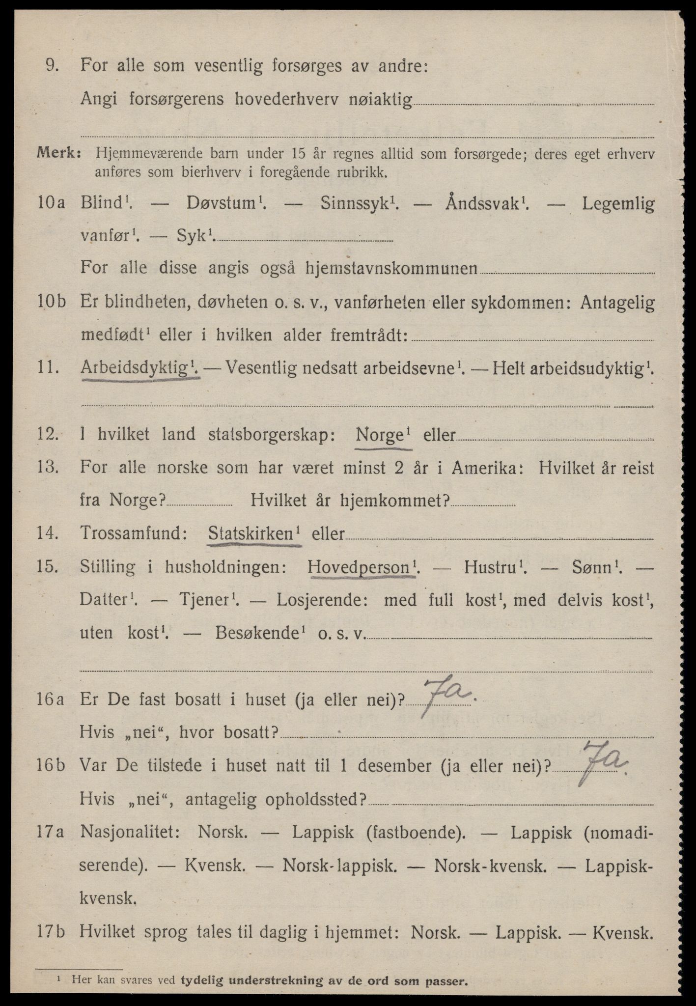 SAT, 1920 census for Meldal, 1920, p. 5908