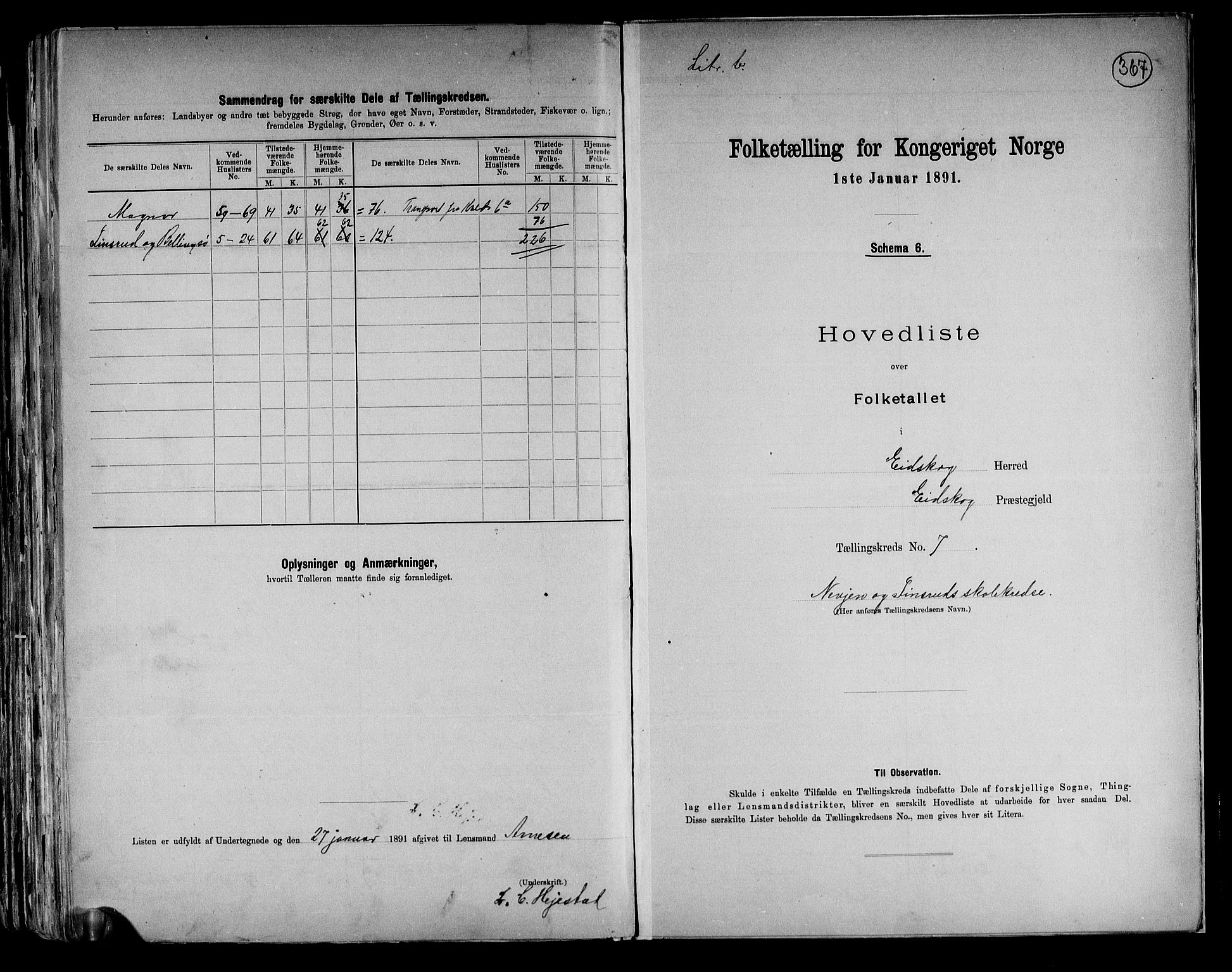 RA, 1891 census for 0420 Eidskog, 1891, p. 23