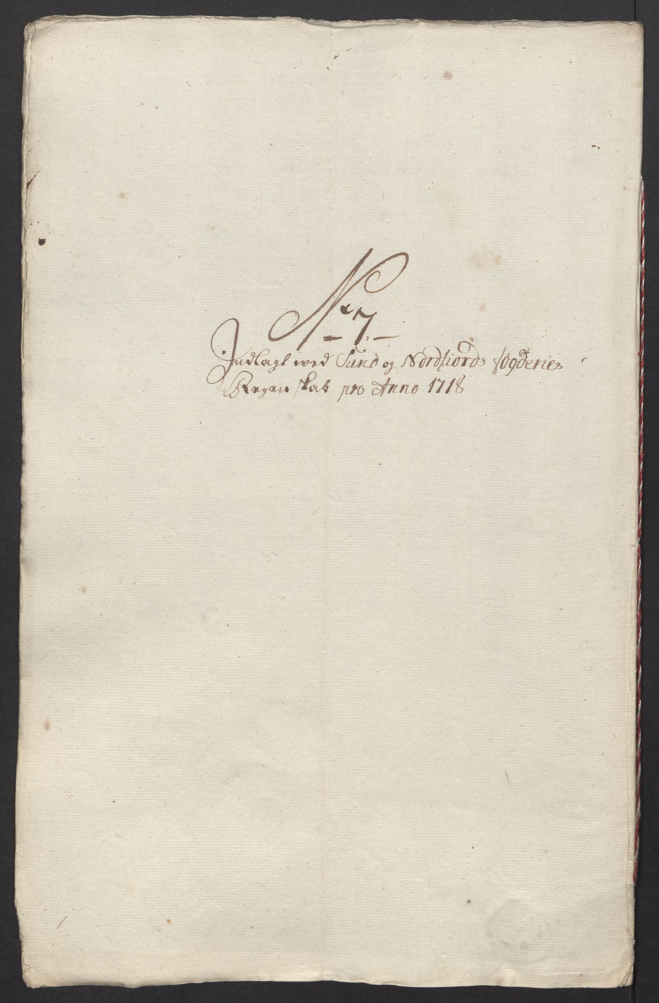 Rentekammeret inntil 1814, Reviderte regnskaper, Fogderegnskap, RA/EA-4092/R53/L3441: Fogderegnskap Sunn- og Nordfjord, 1717-1718, p. 325