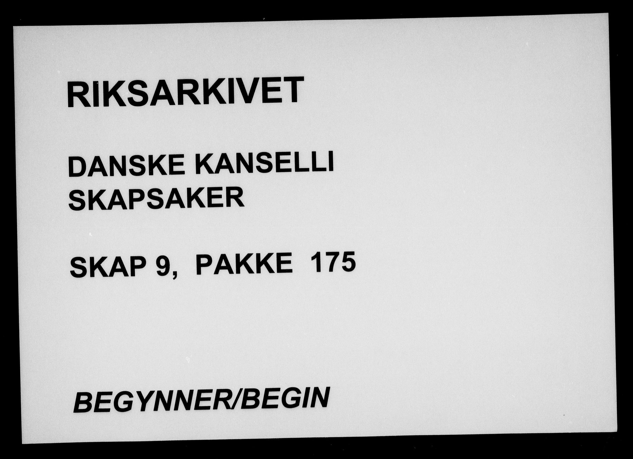 Danske Kanselli, Skapsaker, AV/RA-EA-4061/F/L0033: Skap 9, pakke 173-199, 1627-1716, p. 159