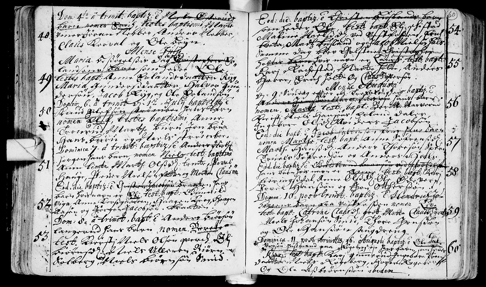 Eiker kirkebøker, AV/SAKO-A-4/F/Fa/L0002: Parish register (official) no. I 2, 1705-1724, p. 60