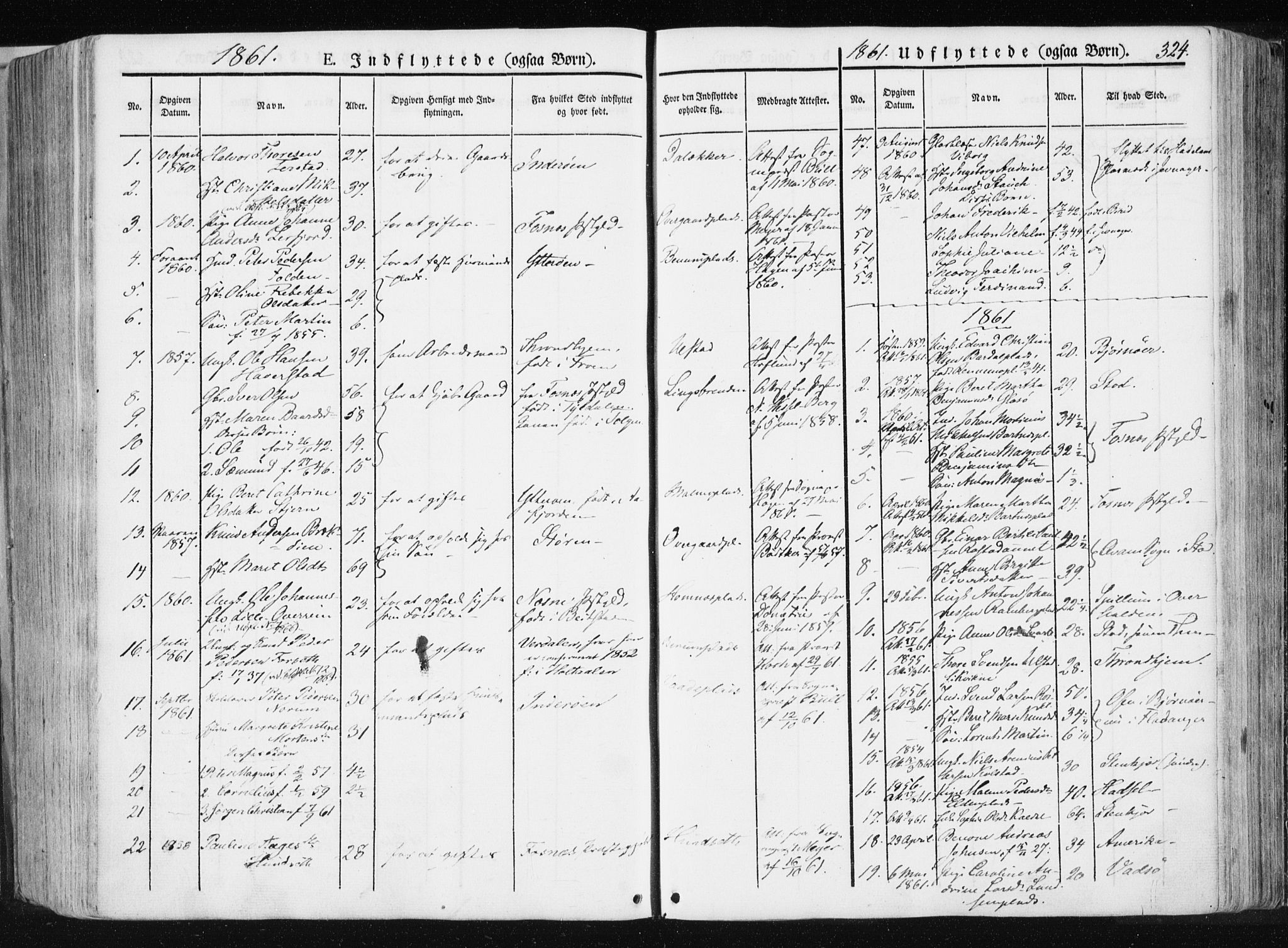 Ministerialprotokoller, klokkerbøker og fødselsregistre - Nord-Trøndelag, SAT/A-1458/741/L0393: Parish register (official) no. 741A07, 1849-1863, p. 324