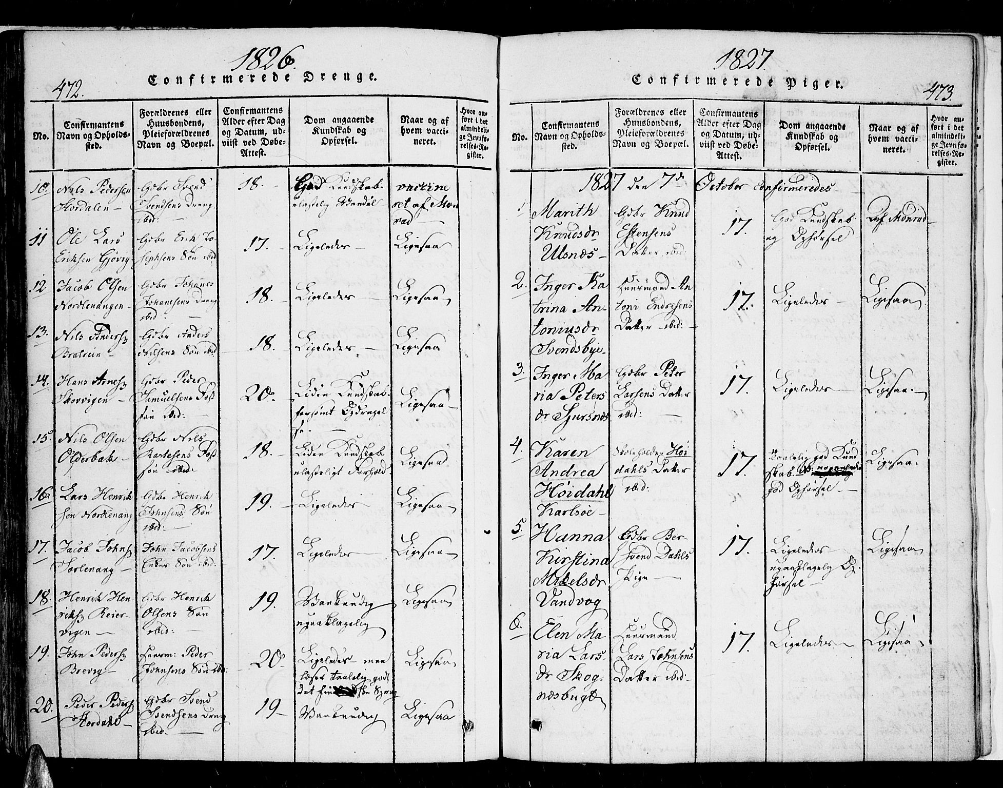 Karlsøy sokneprestembete, SATØ/S-1299/H/Ha/Haa/L0002kirke: Parish register (official) no. 2, 1823-1842, p. 472-473