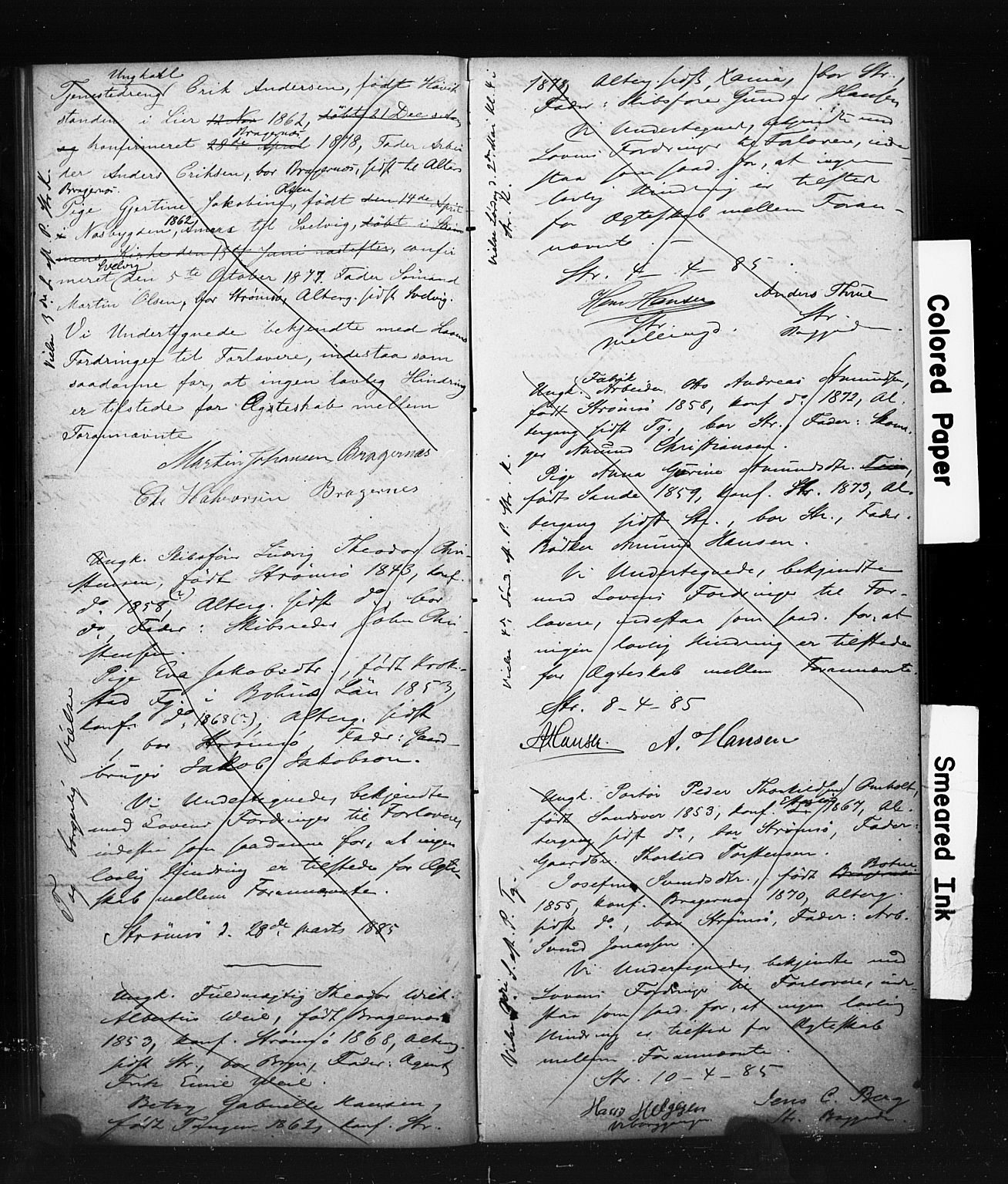 Strømsø kirkebøker, AV/SAKO-A-246/H/Ha/L0006: Banns register no. 6, 1882-1890